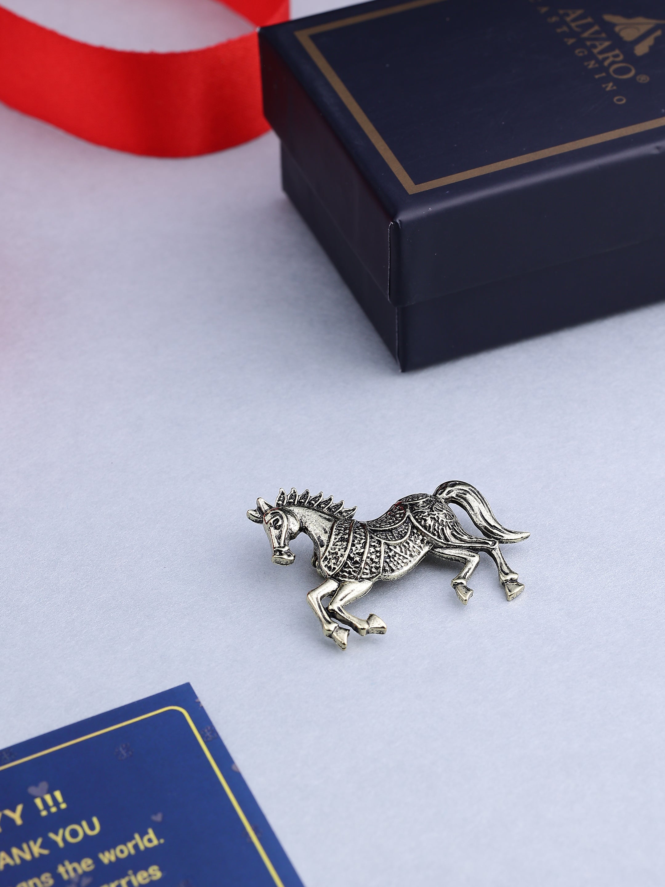 Vintage Running Horse Brooch