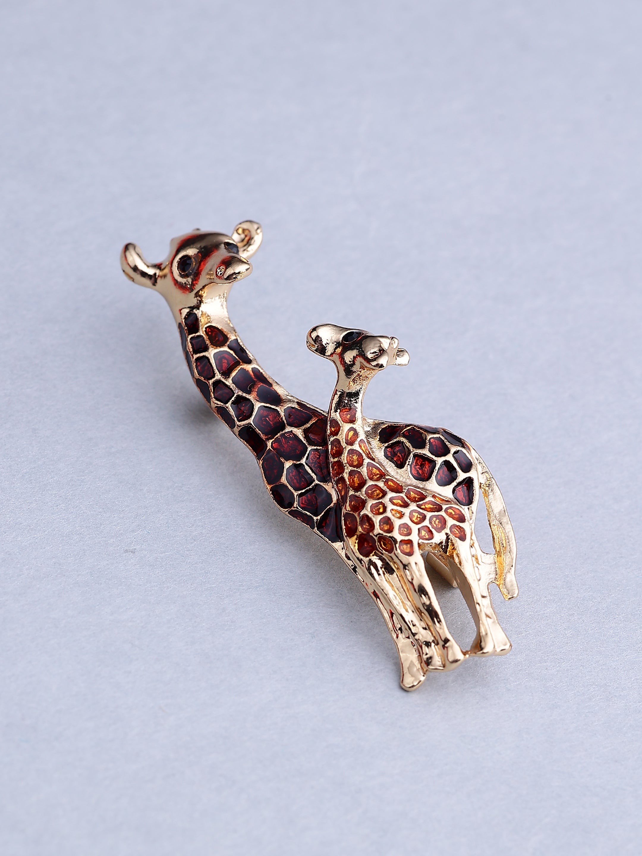 Giraffe with Calf Brooch