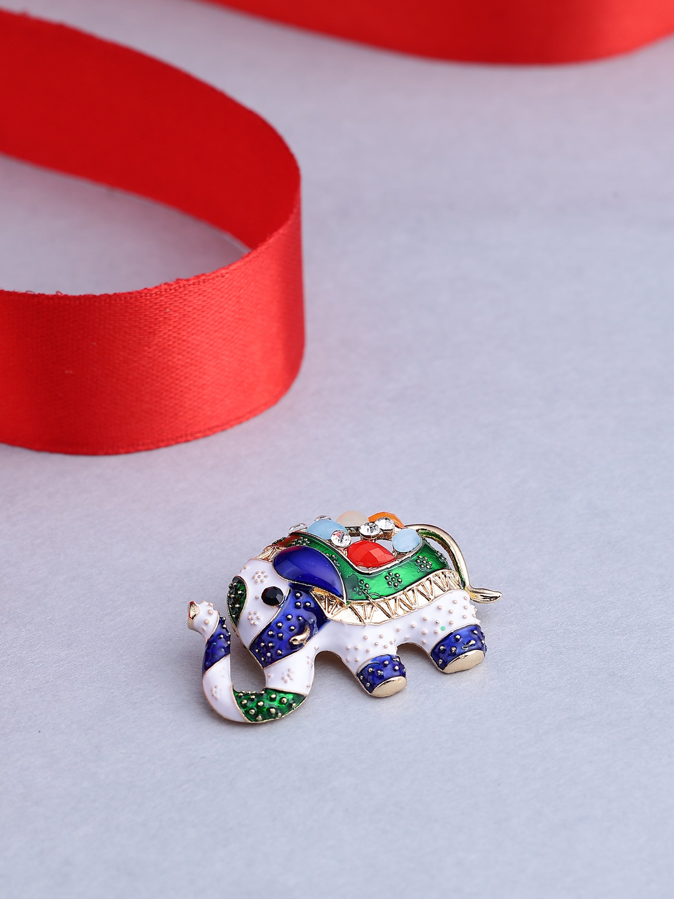 Royal Ceremonial Elephant Brooch