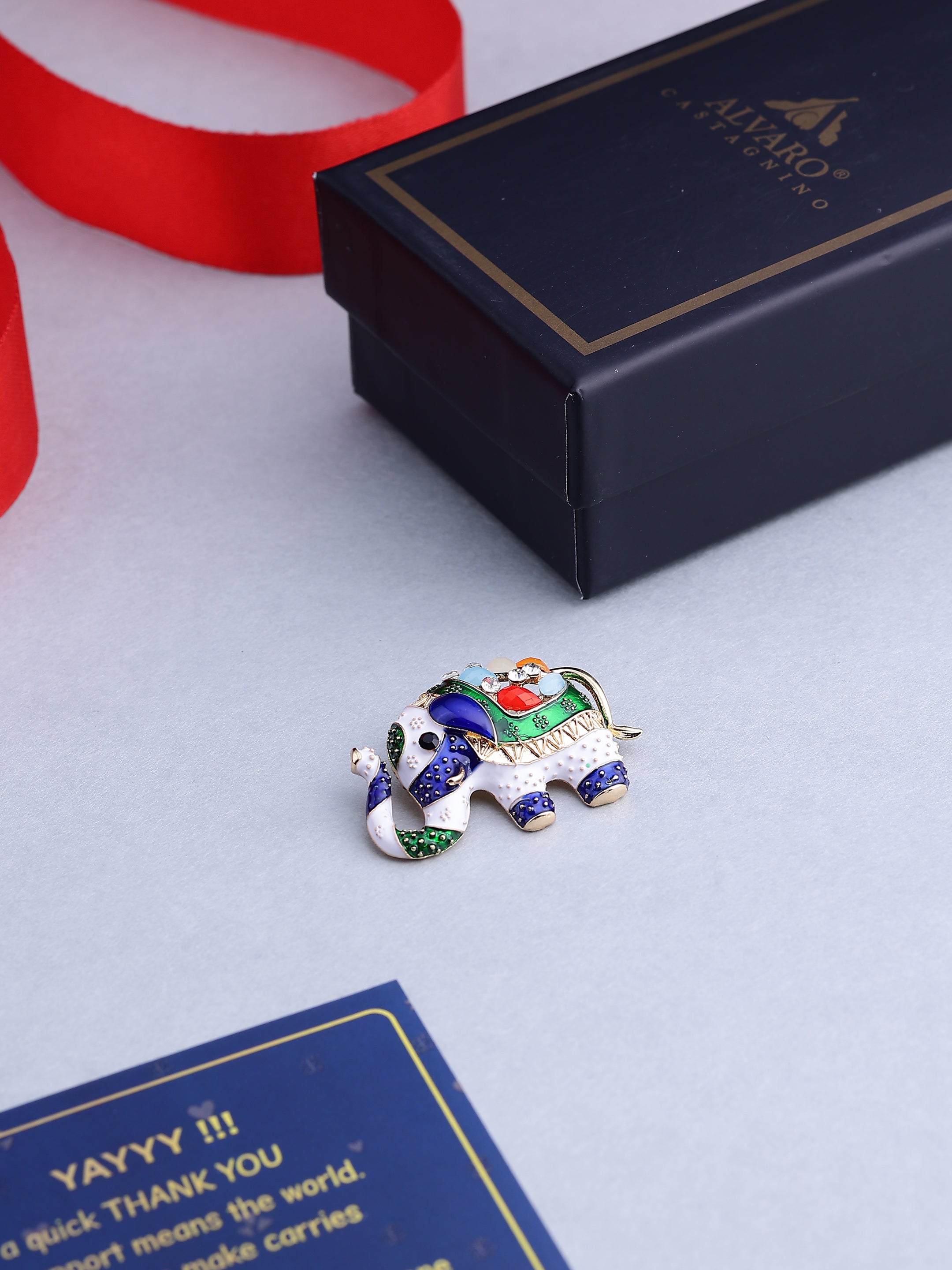 Royal Ceremonial Elephant Brooch