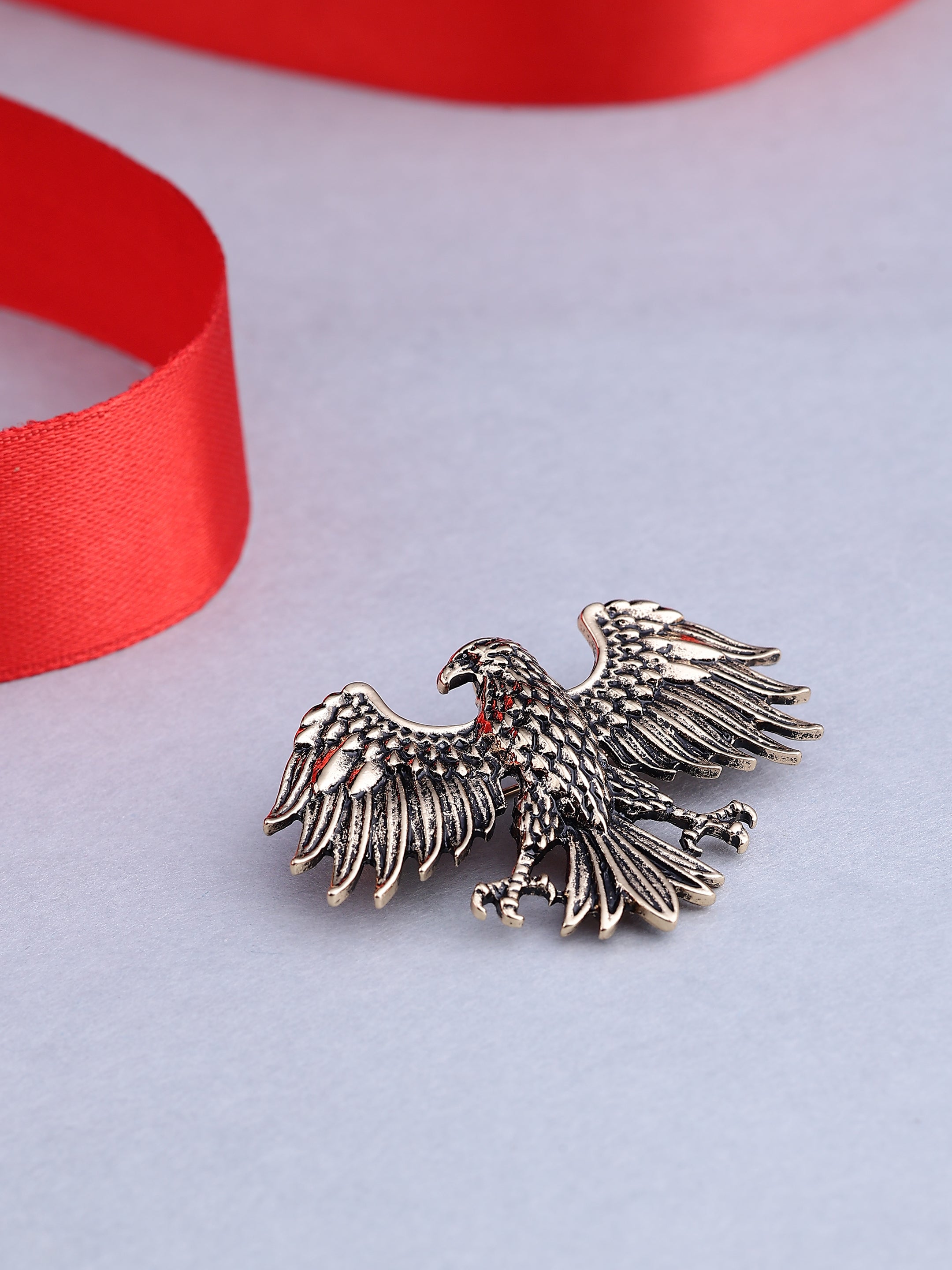Majestic Antique Gold Eagle Brooch