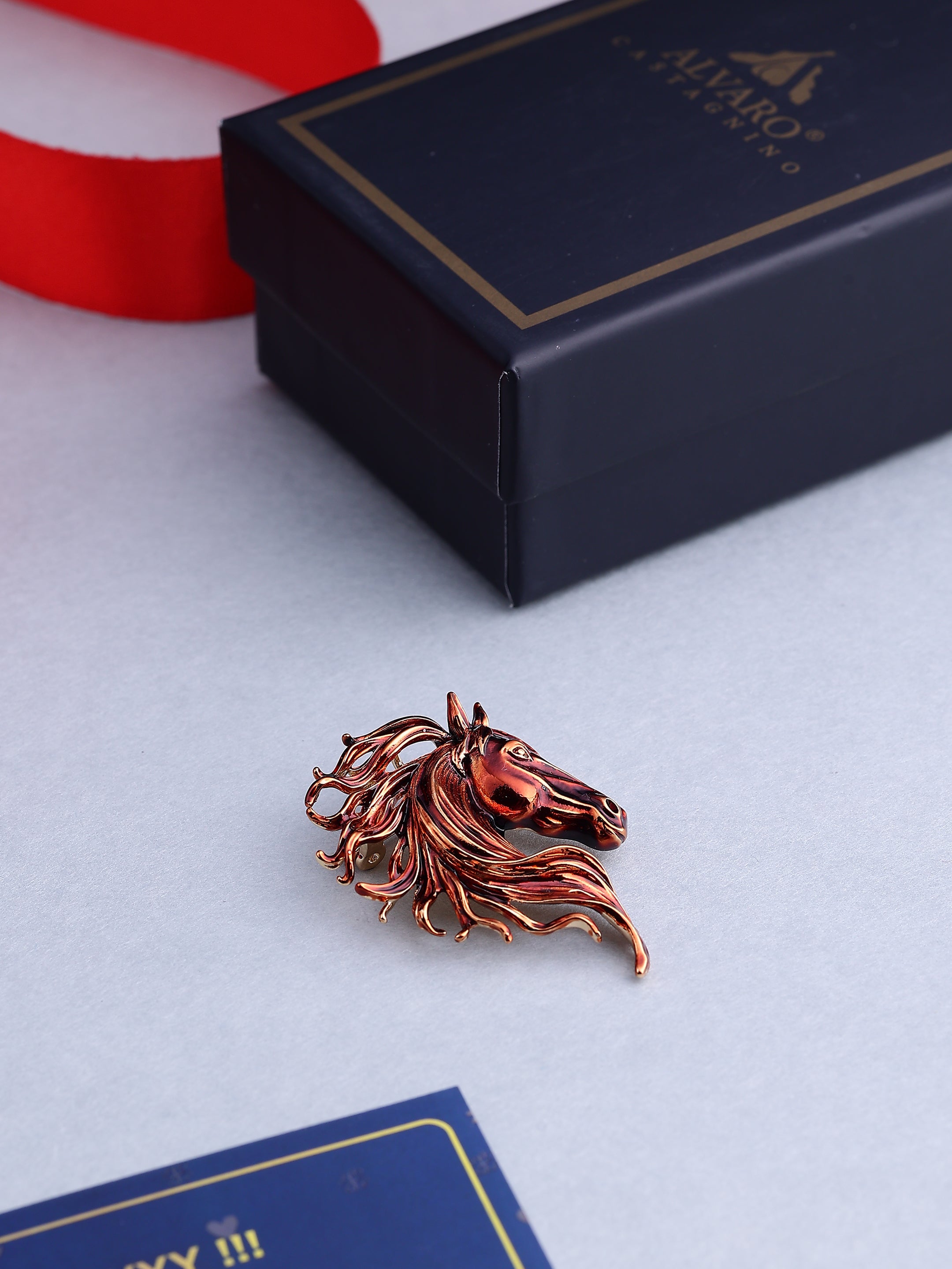 Majestic Horse Head Brooch
