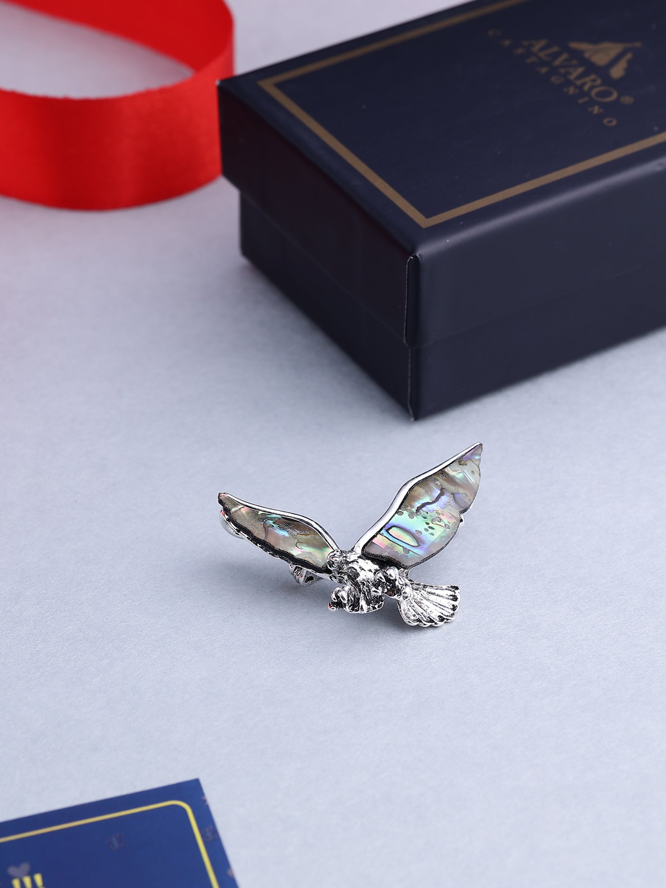 Eagle Mother of Pearl Brooch