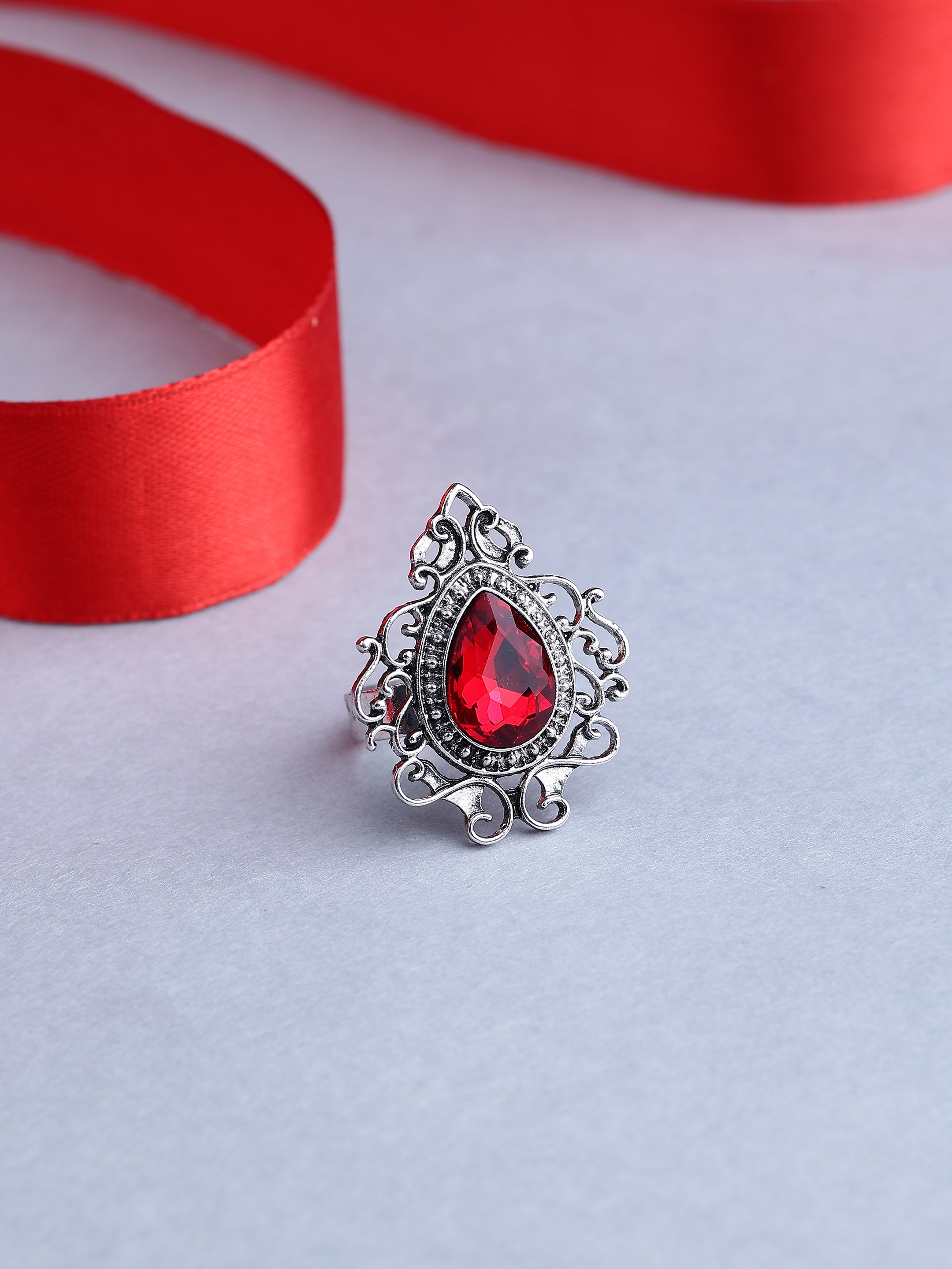 Regal Ruby Heritage Tie Ring