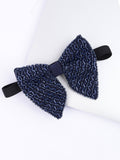 Alvaro Castagnino Men Blue Embellished Butterfly Bow Tie