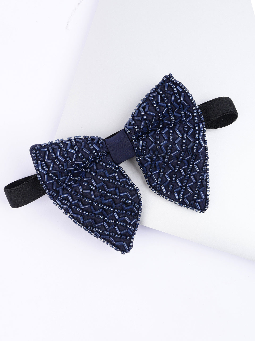 Alvaro Castagnino Men Blue Embellished Butterfly Bow Tie