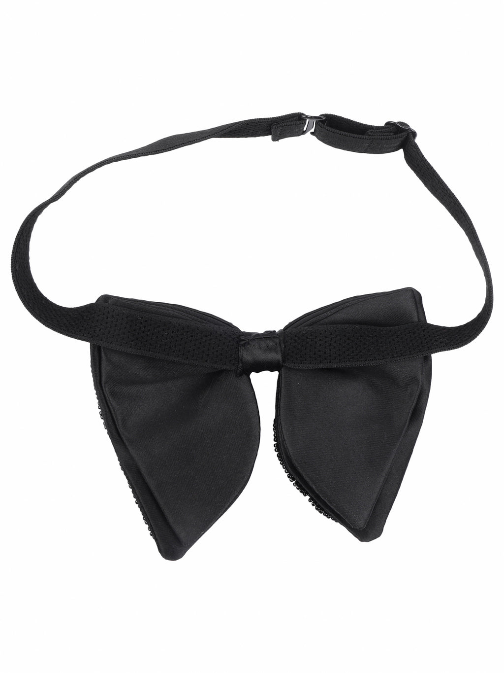 Alvaro Castagnino Men Black Embellished Butterfly Bow Tie