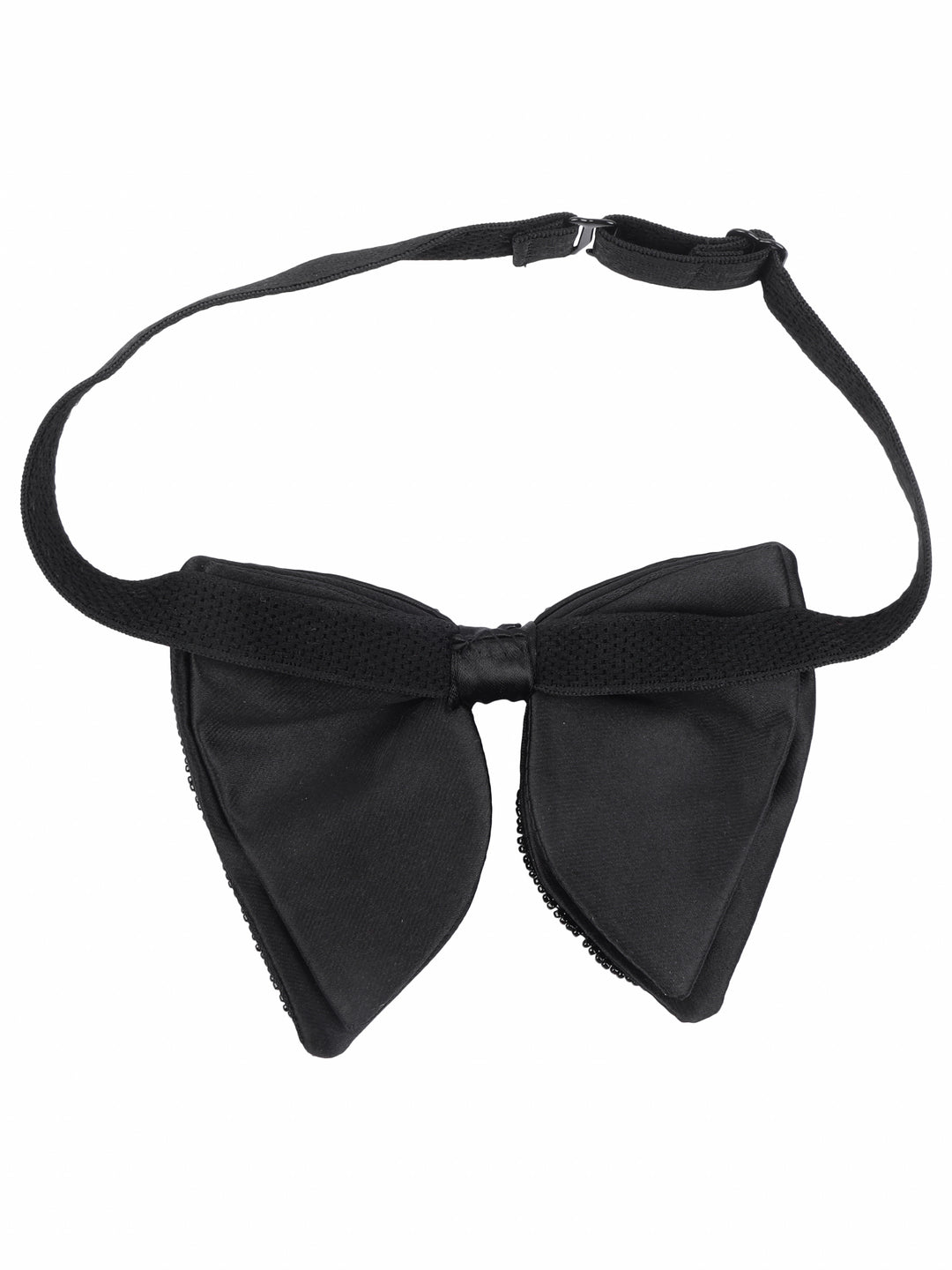 Alvaro Castagnino Men Black Embellished Butterfly Bow Tie