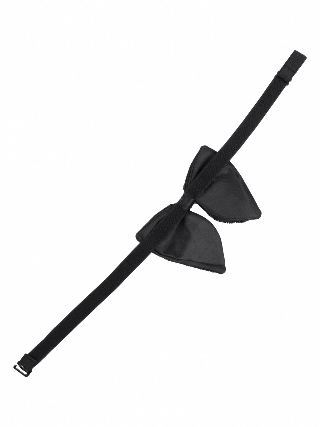 Alvaro Castagnino Men Black Embellished Butterfly Bow Tie