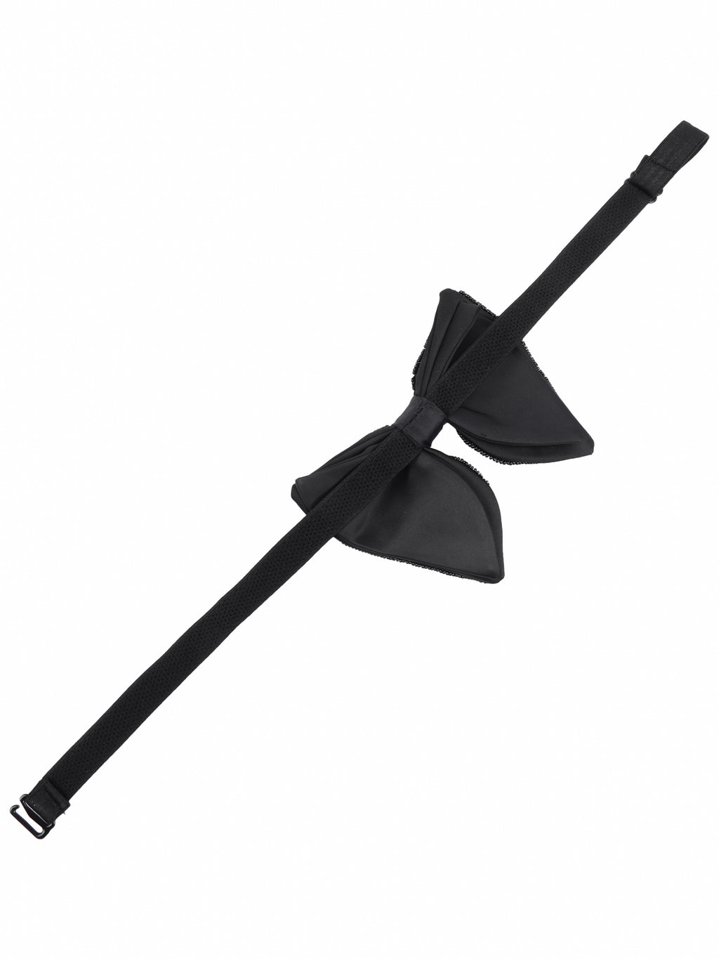 Alvaro Castagnino Men Black Embellished Butterfly Bow Tie