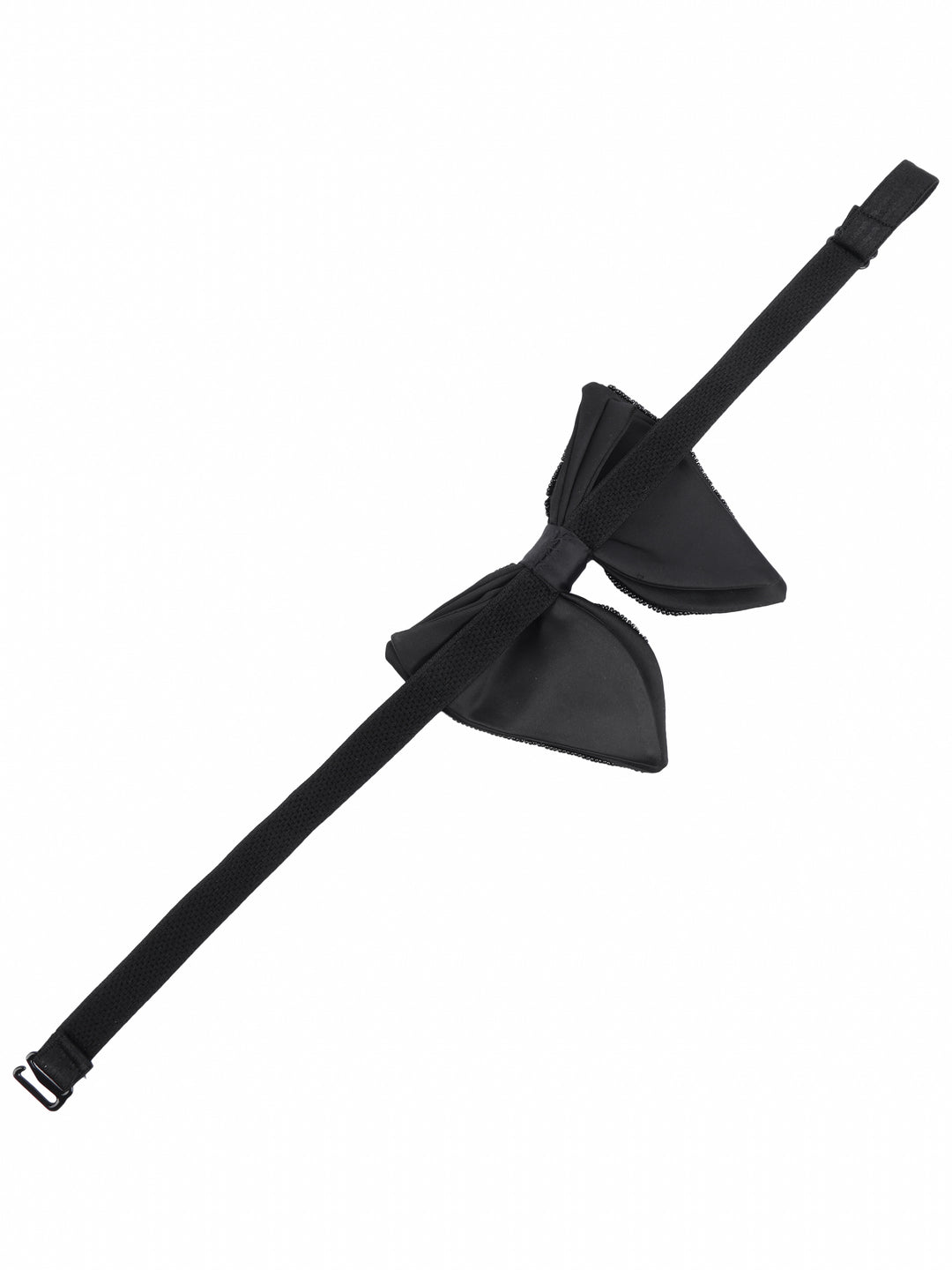 Alvaro Castagnino Men Black Embellished Butterfly Bow Tie