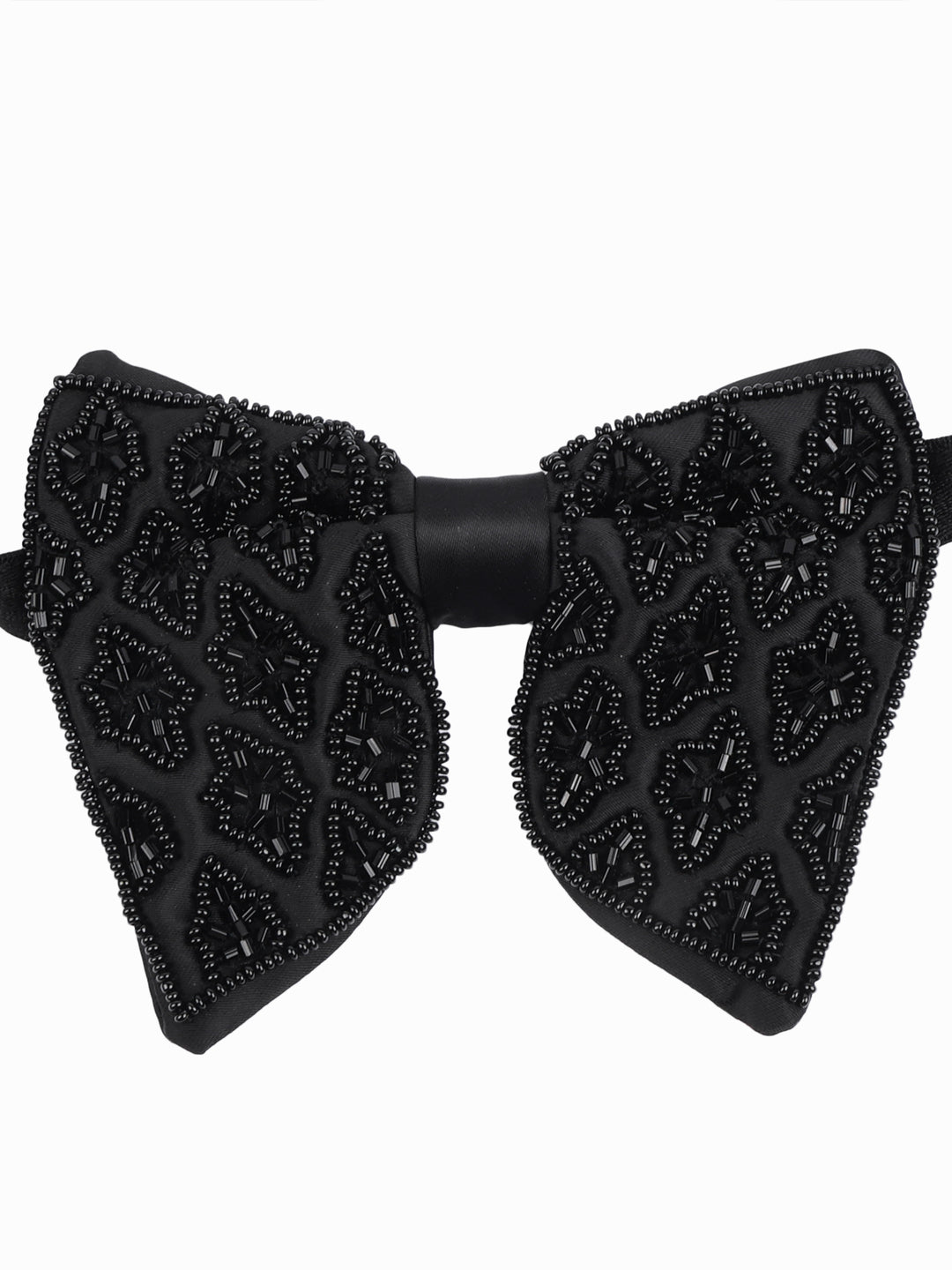 Alvaro Castagnino Men Black Embellished Butterfly Bow Tie