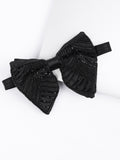Alvaro Castagnino Men Black Embellished Butterfly Bow Tie