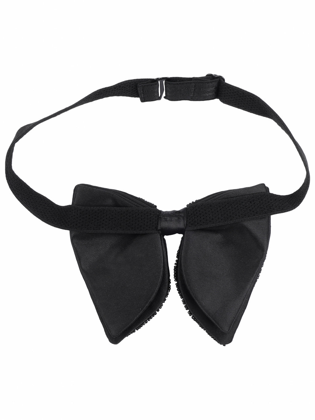 Alvaro Castagnino Men Black Embellished Butterfly Bow Tie