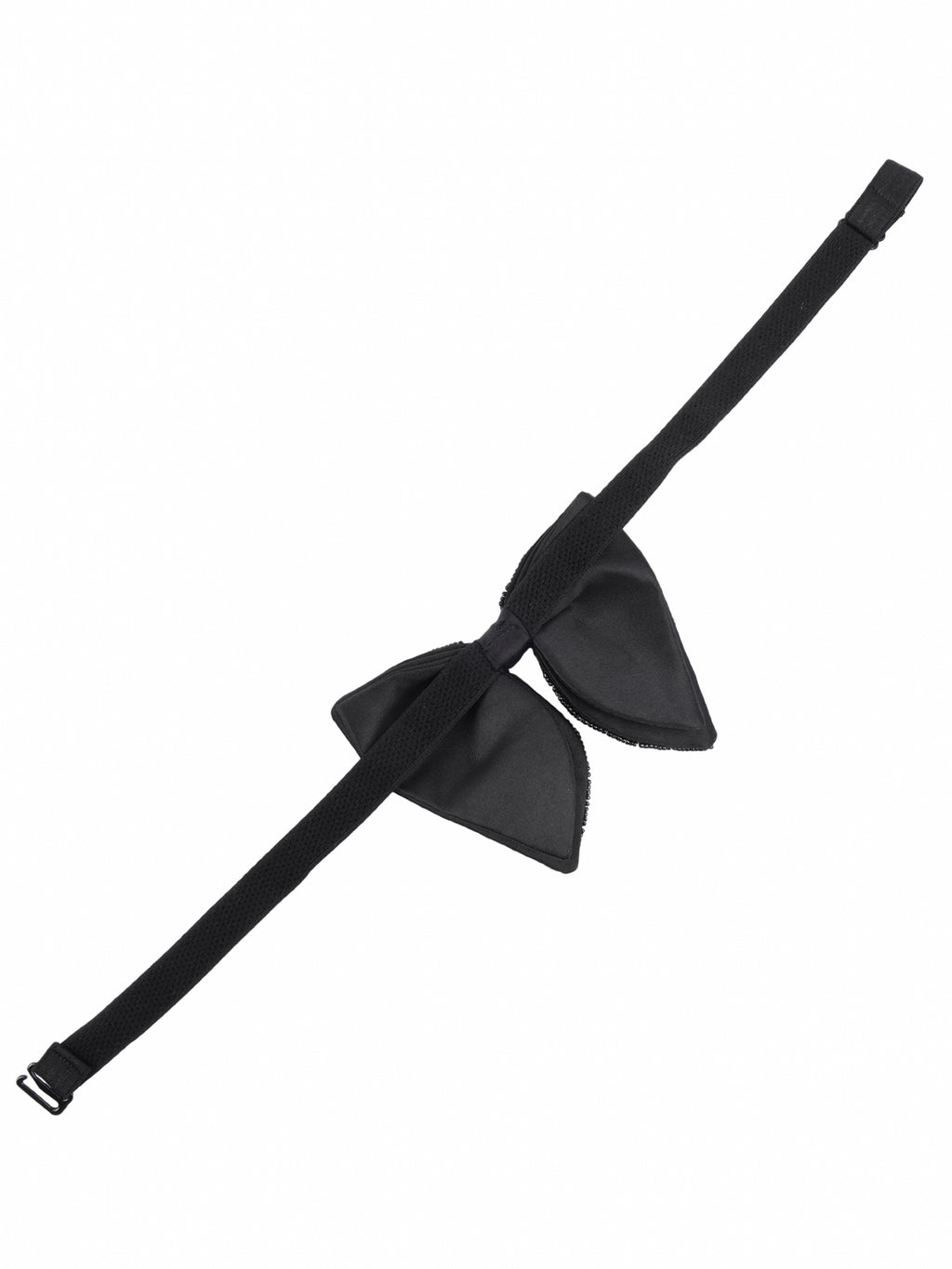 Alvaro Castagnino Men Black Embellished Butterfly Bow Tie