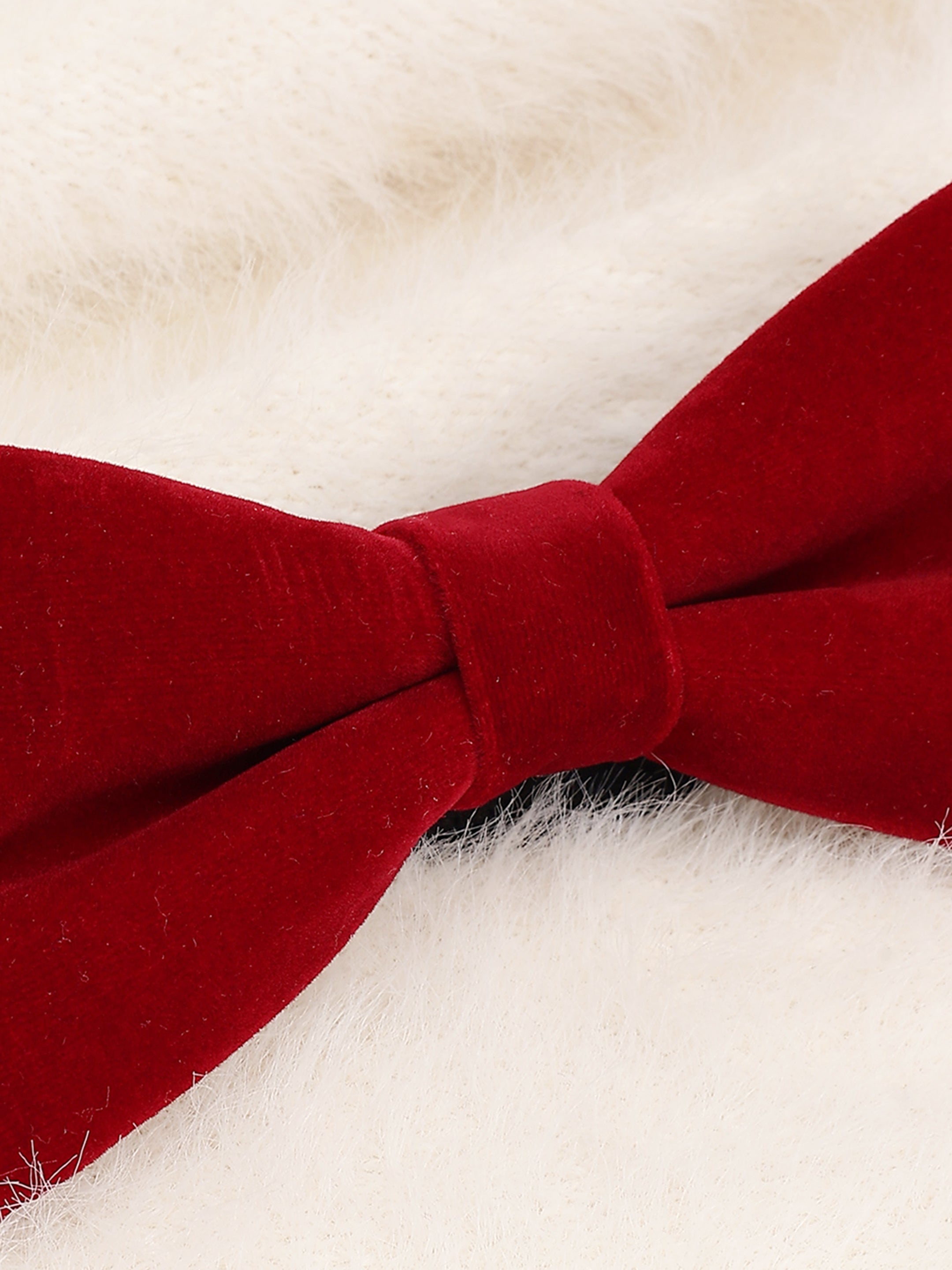 Maroon Velvet Bow Tie