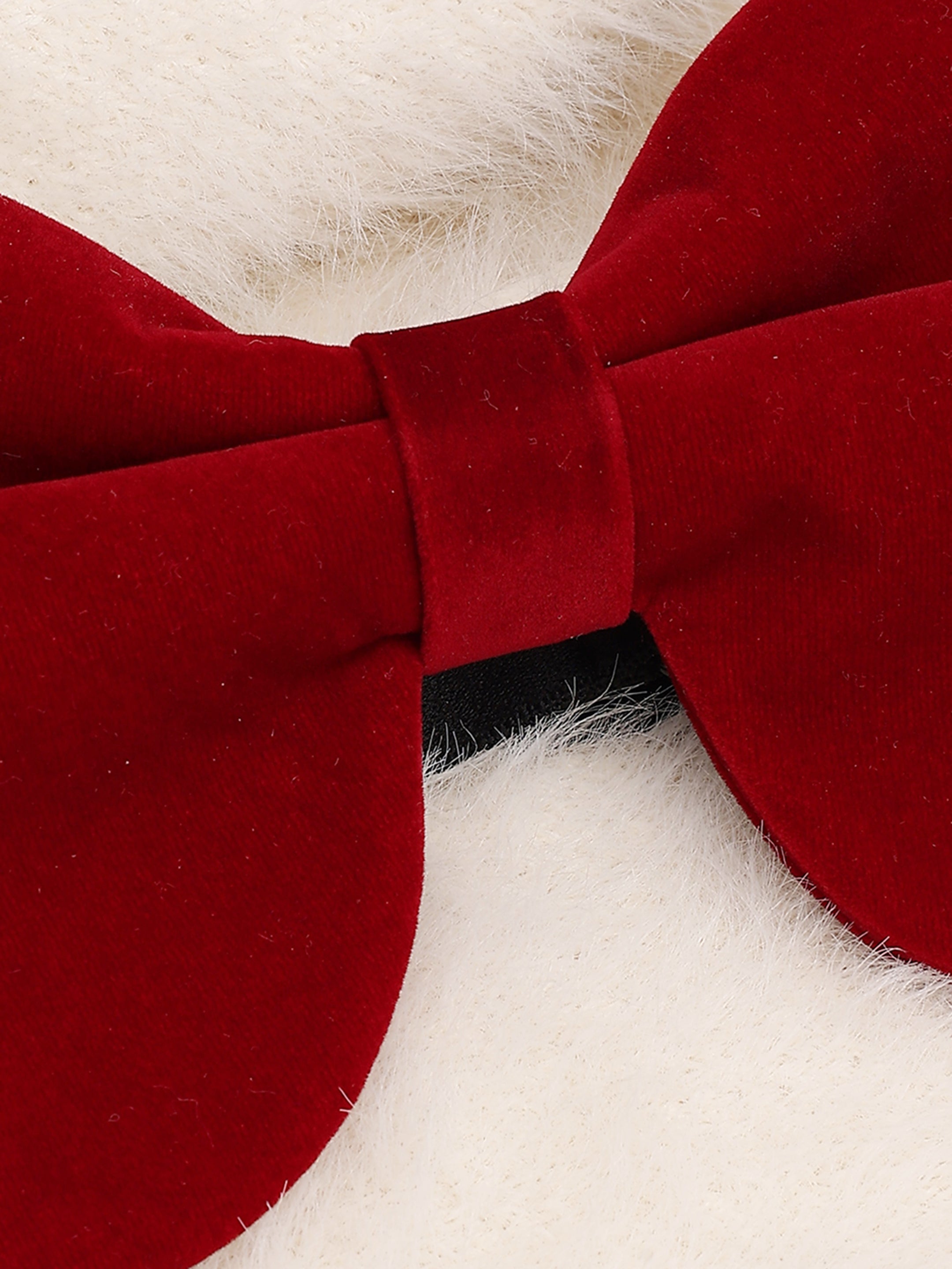Maroon Velvet Butterfly Bow Tie