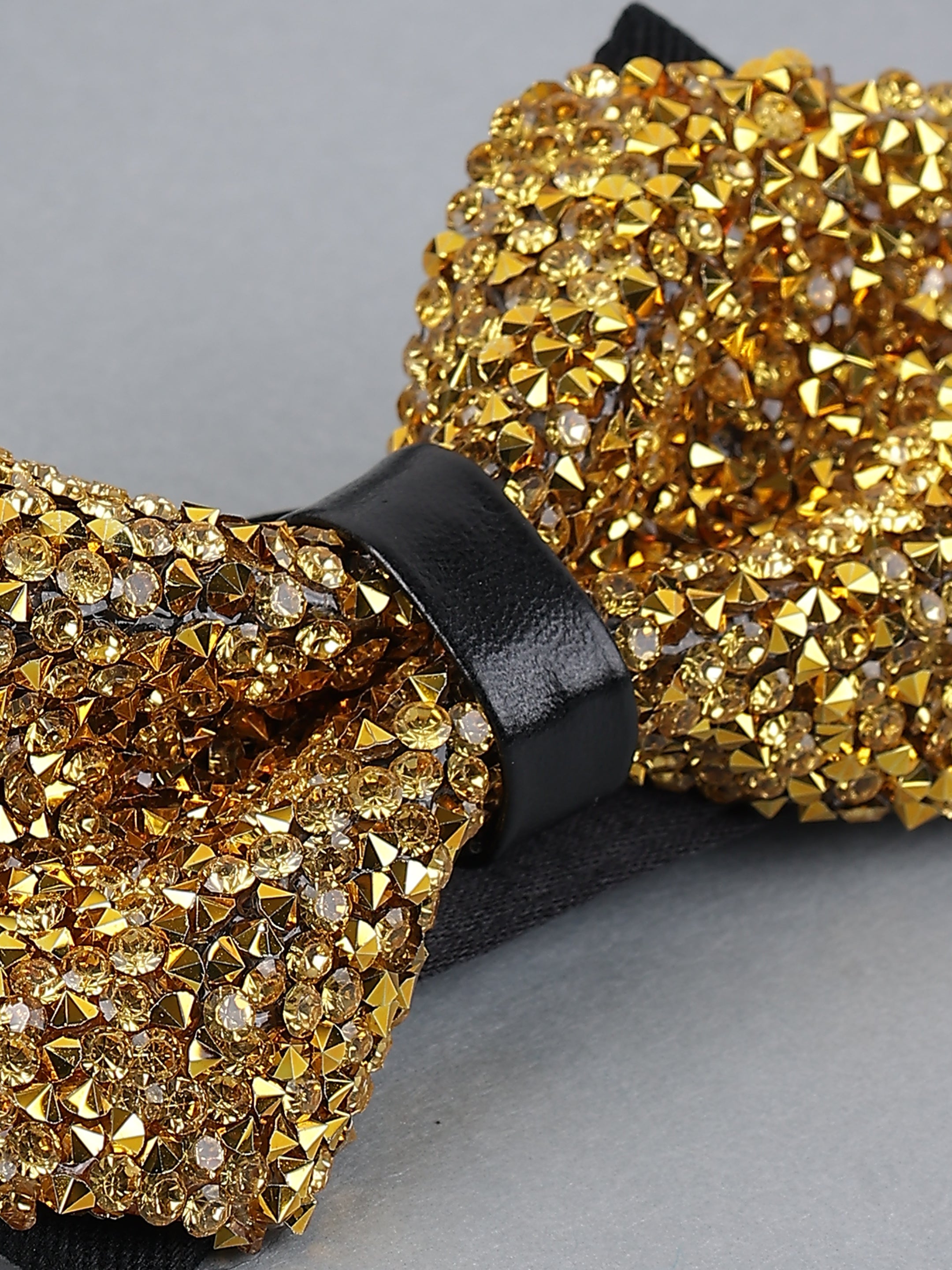 Citrine & Gold Jeweled Bow Tie