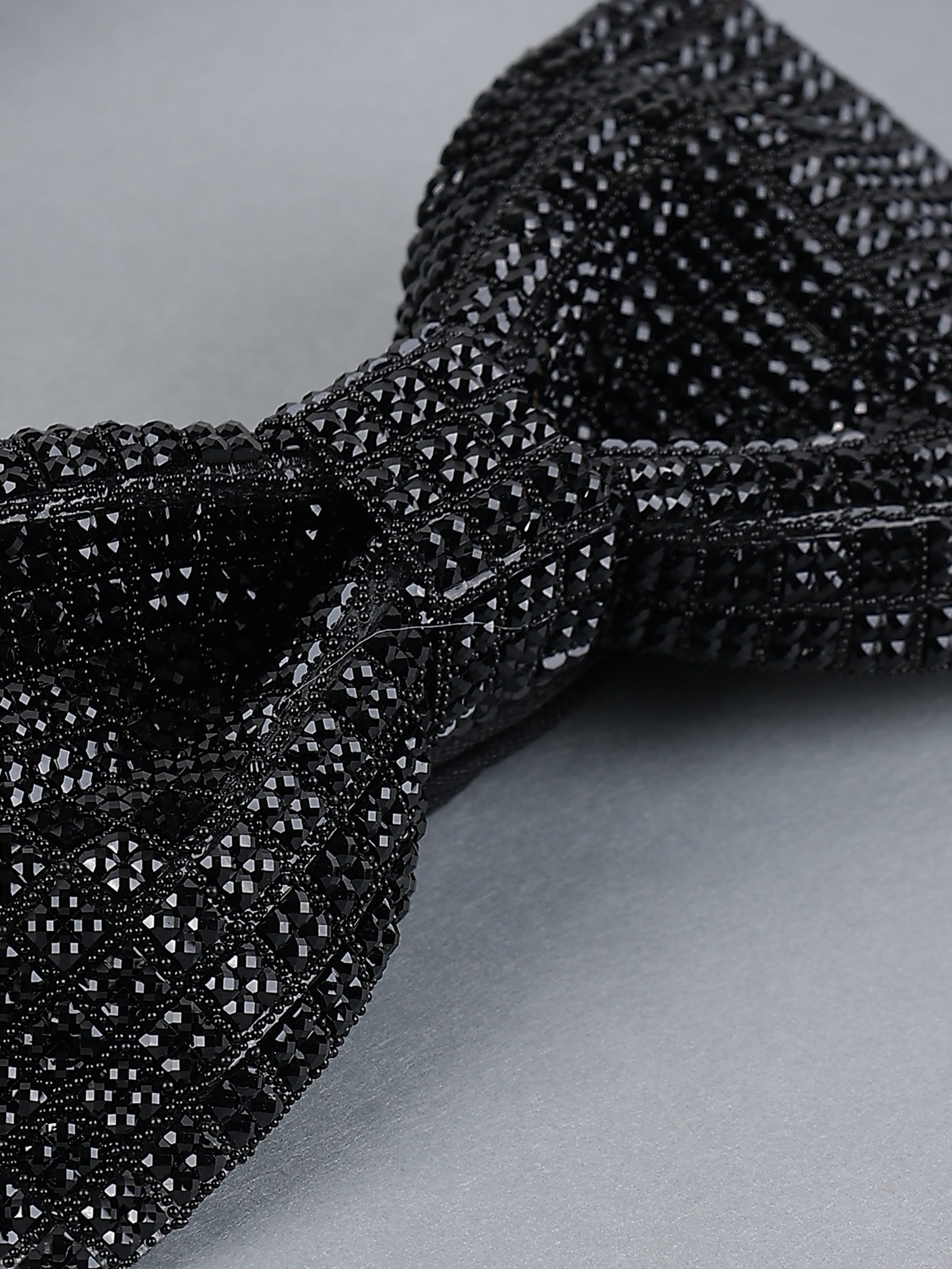 Onyx Geometric Crystal Bow Tie