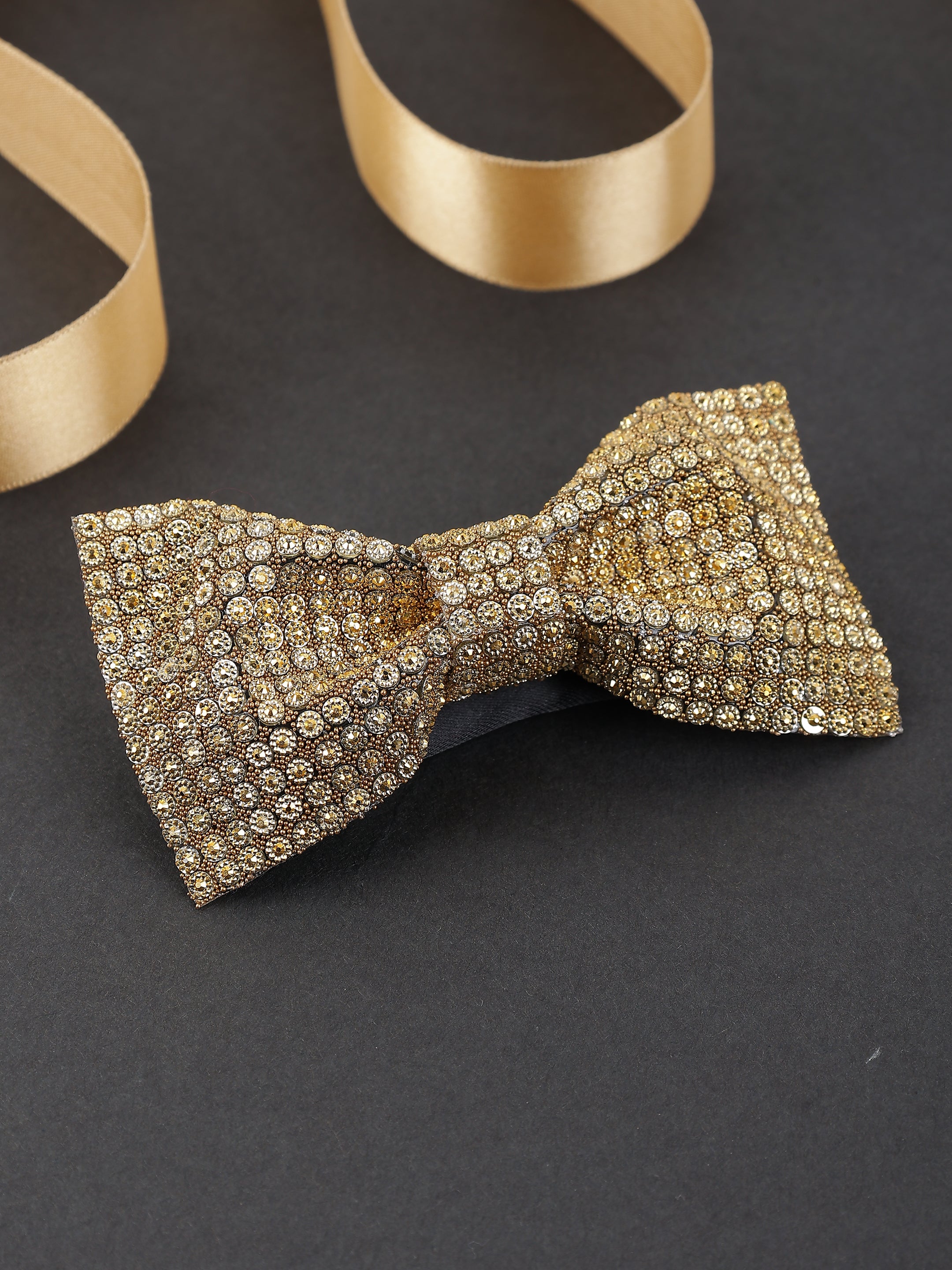 Imperial Gold Pavé Bow Tie