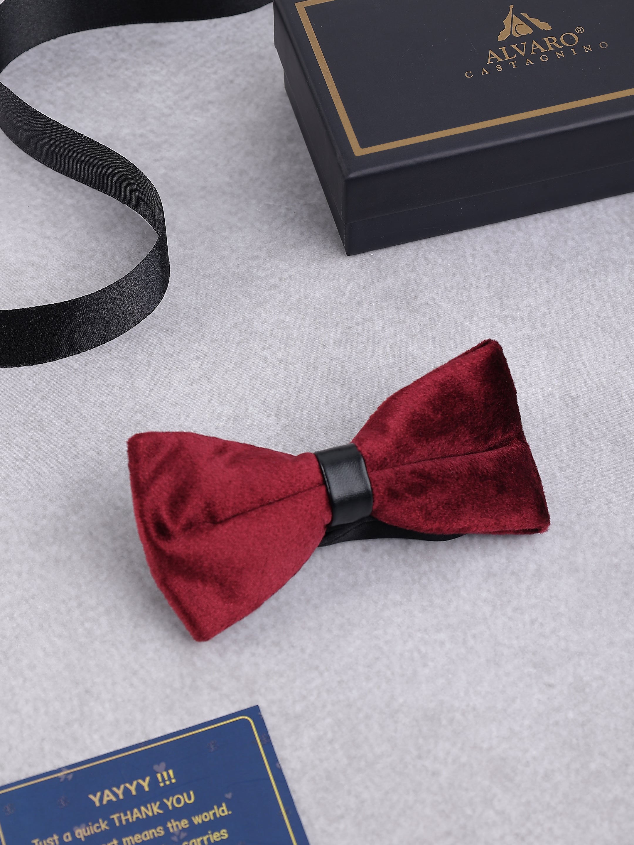 Crimson Monarch Bow Tie