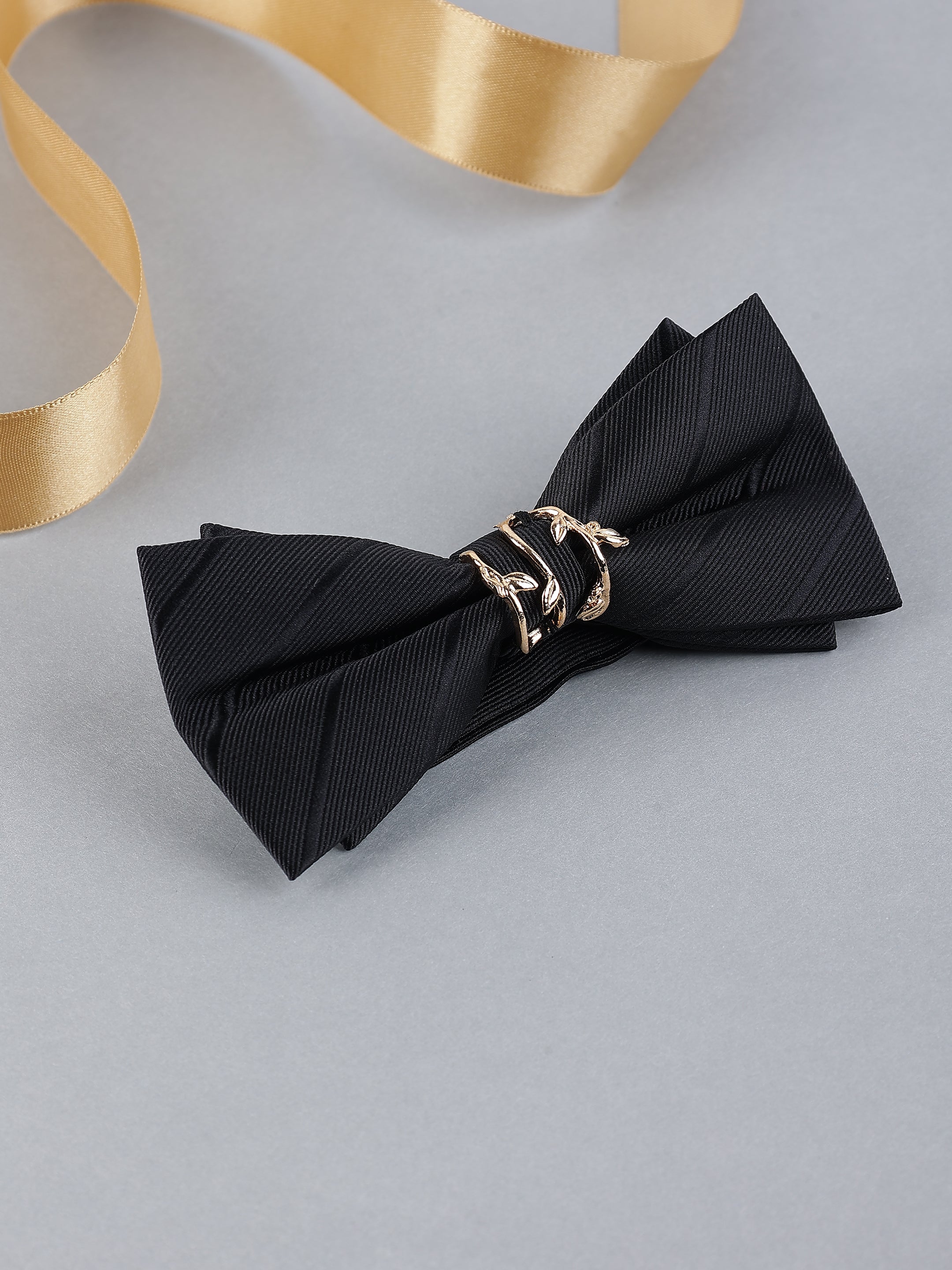 Crimson Laurel Branch Bow Tie