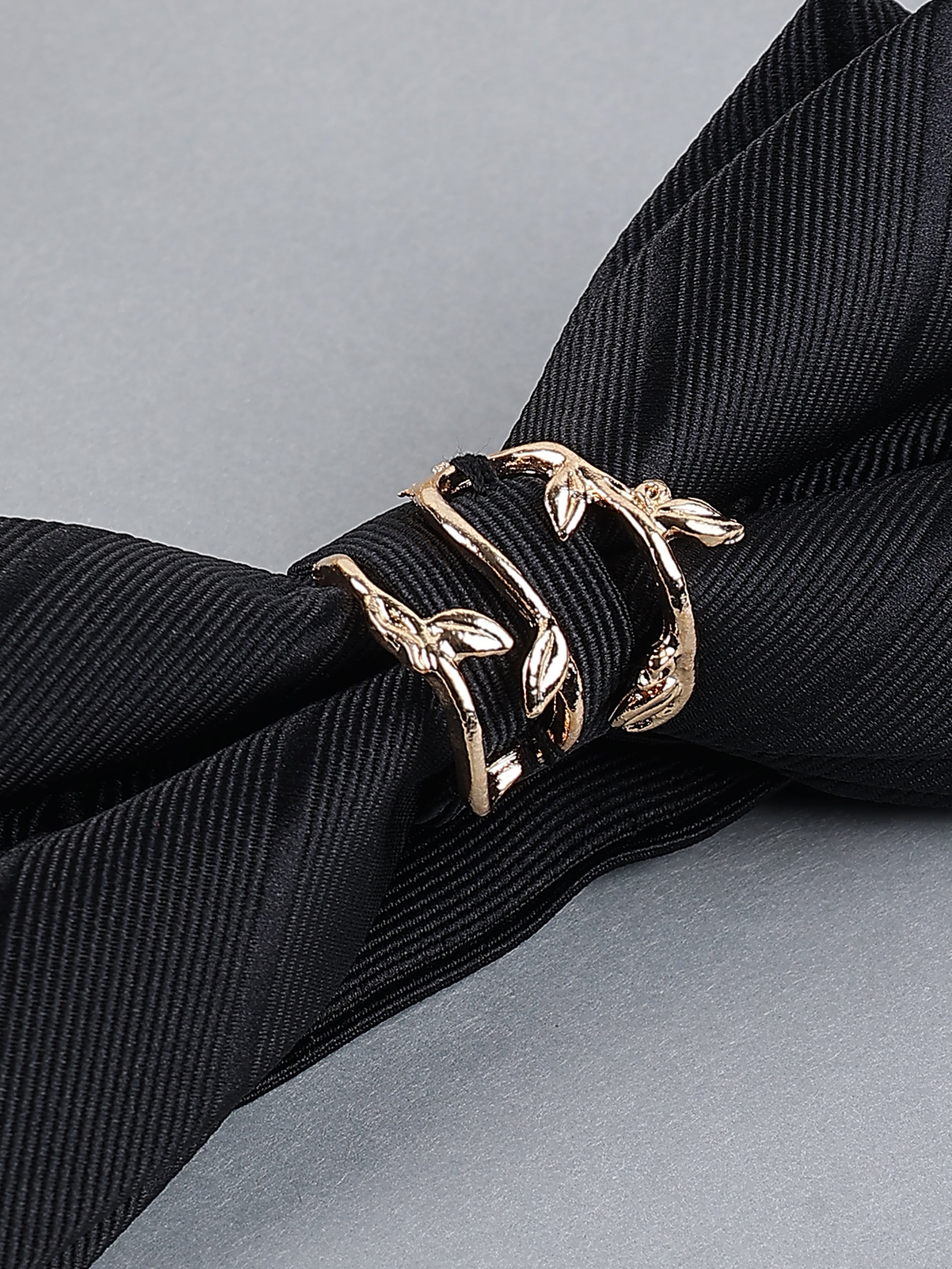 Crimson Laurel Branch Bow Tie