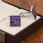 Alvaro Castagnino Purple Coloured Cufflink for Men