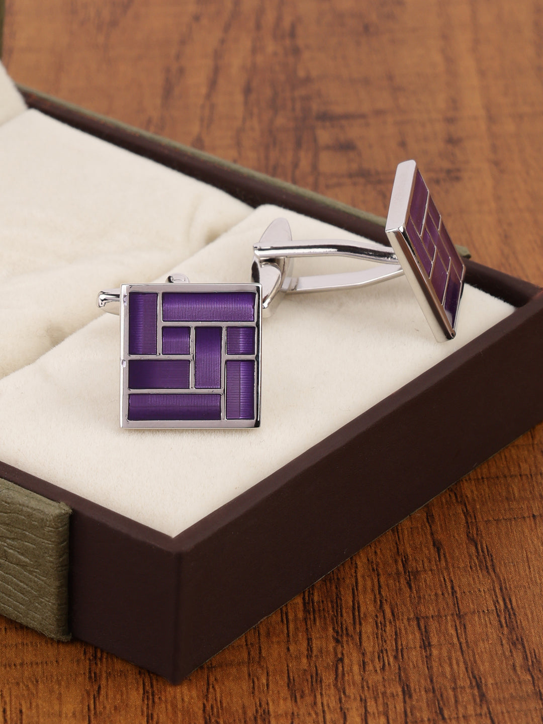 Alvaro Castagnino Purple Coloured Cufflink for Men