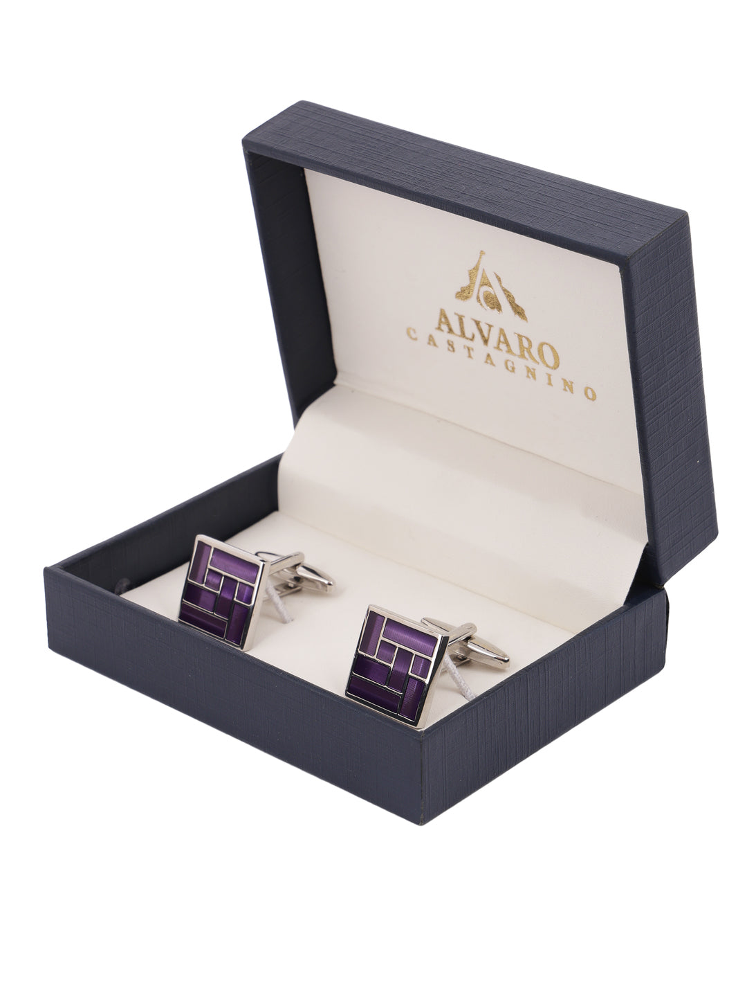 Alvaro Castagnino Purple Coloured Cufflink for Men