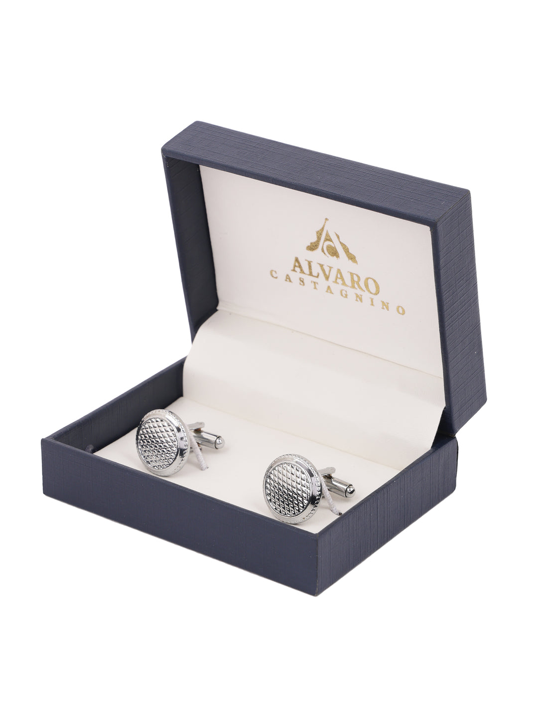 Alvaro Castagnino Silver Coloured Cufflink for Men