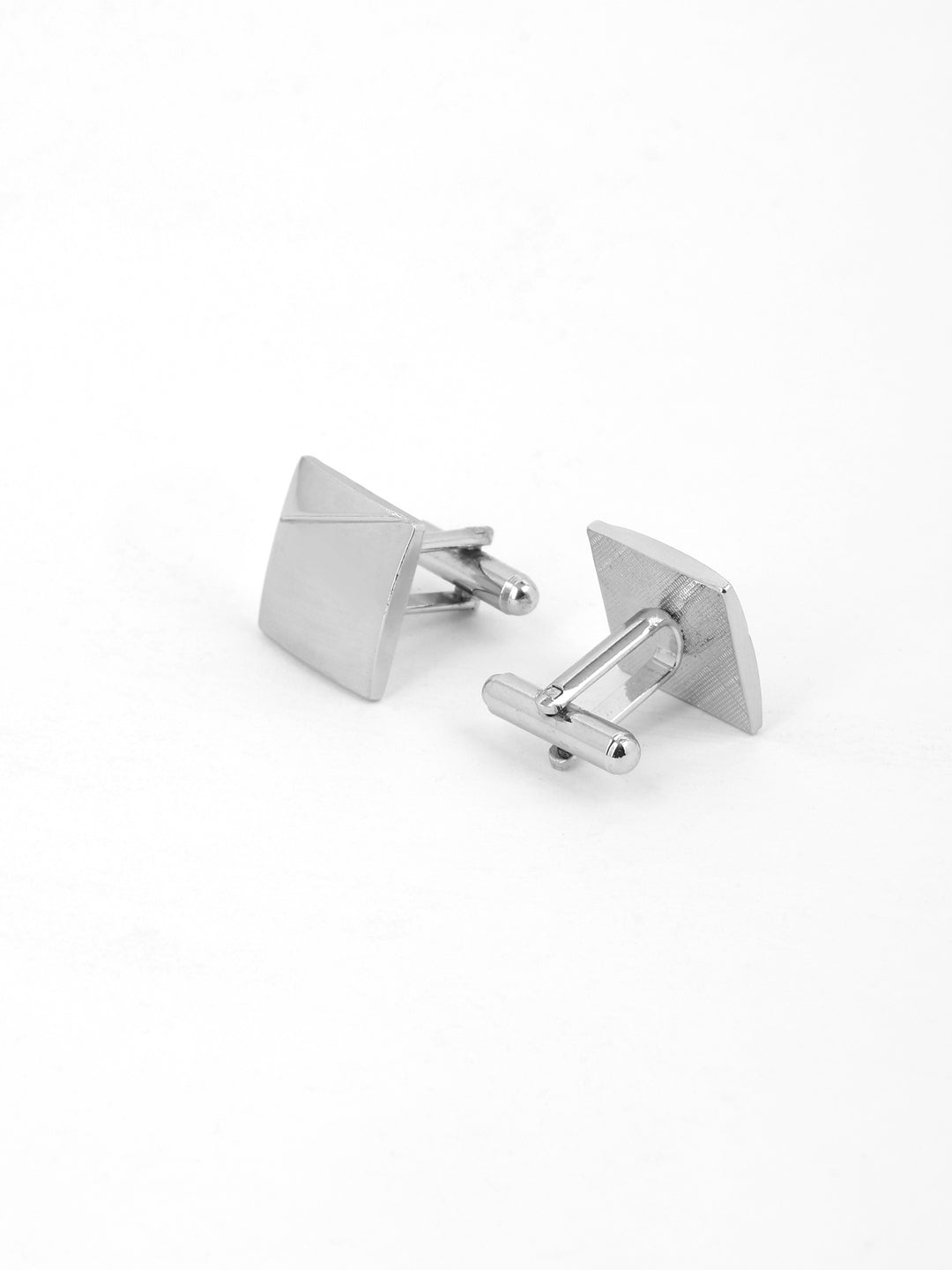 Minimalist Silver Square Cufflink