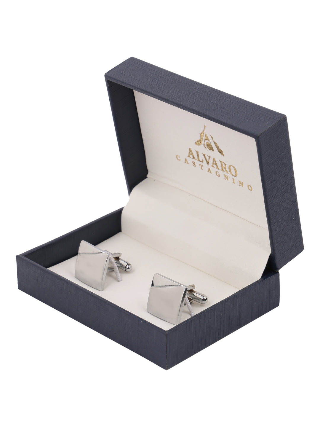 Minimalist Silver Square Cufflink