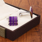 Alvaro Castagnino Purple Coloured Cufflink for Men