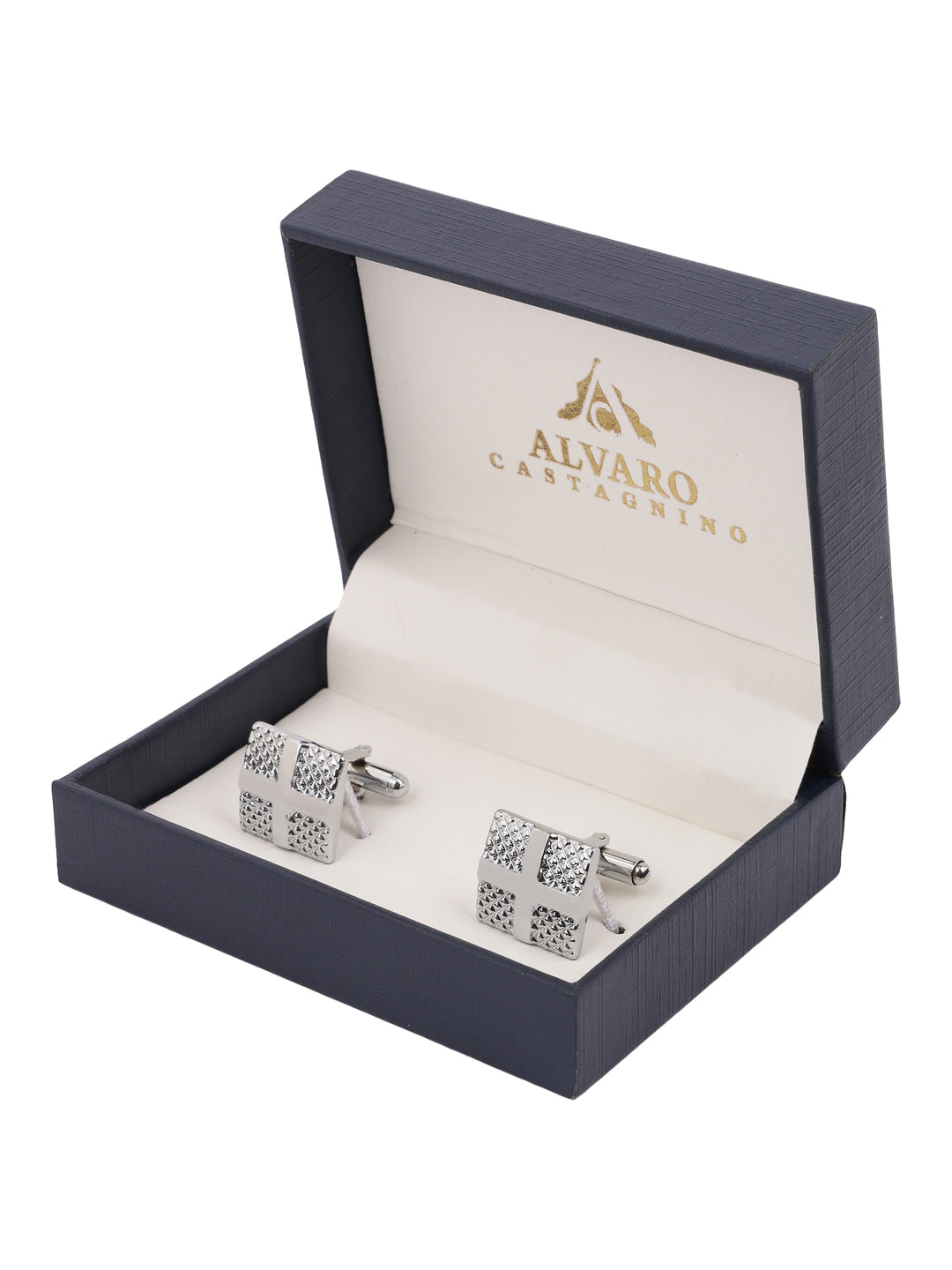 Alvaro Castagnino Silver Coloured Cufflink for Men