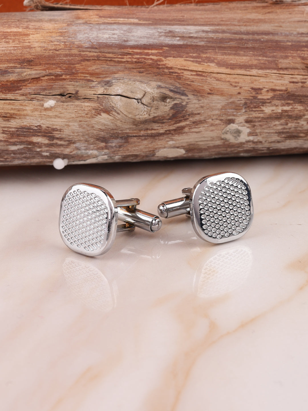 Alvaro Castagnino Silver Coloured Cufflink for Men