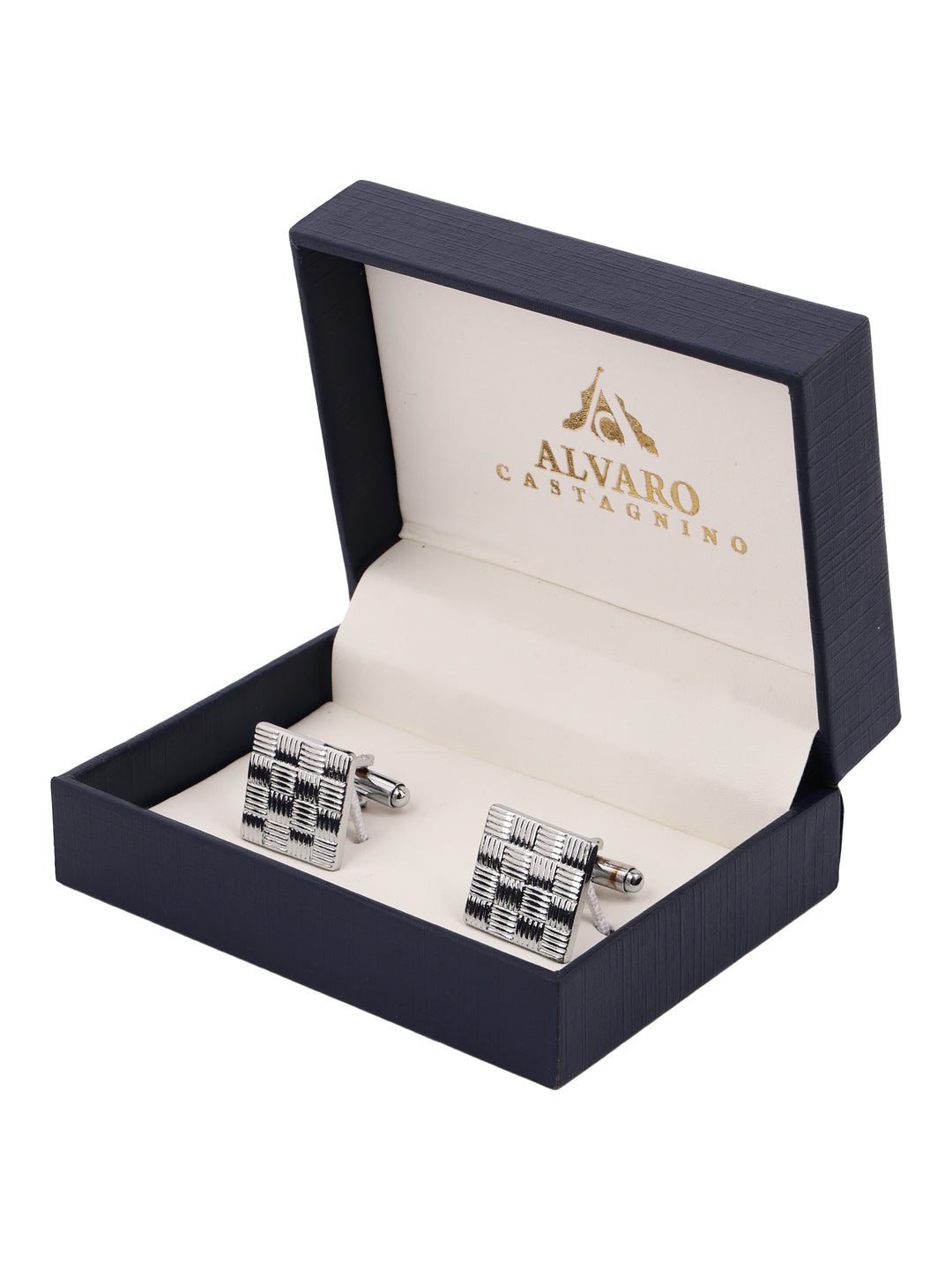 Alvaro Castagnino Silver Coloured Cufflink for Men