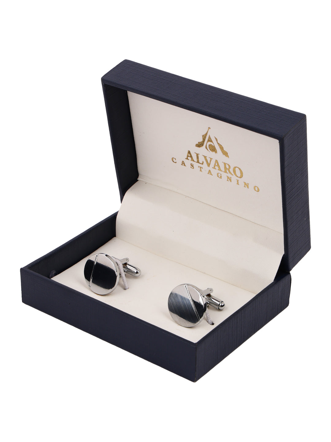 Alvaro Castagnino Silver Coloured Cufflink for Men