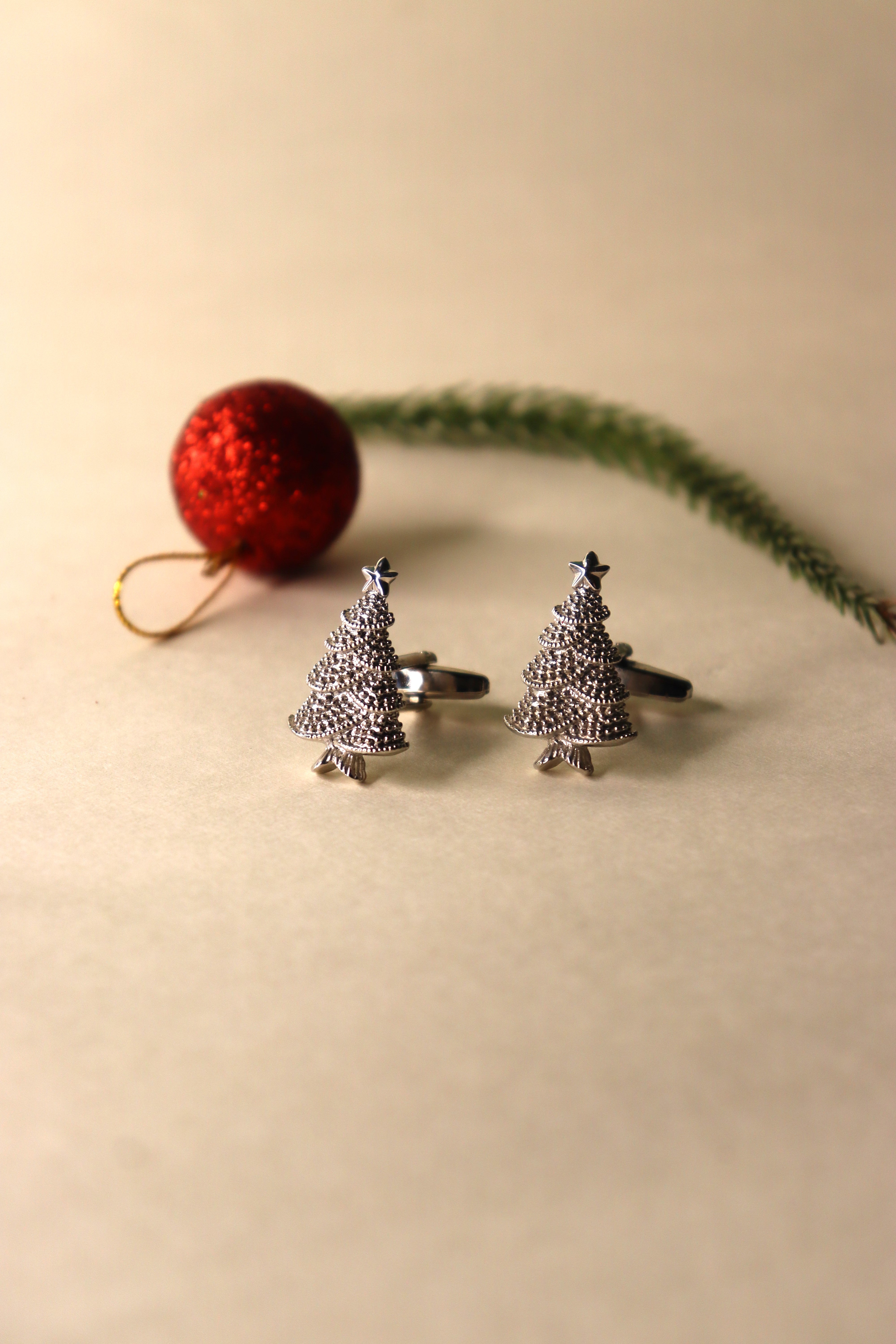 Christmas Silver Cufflink