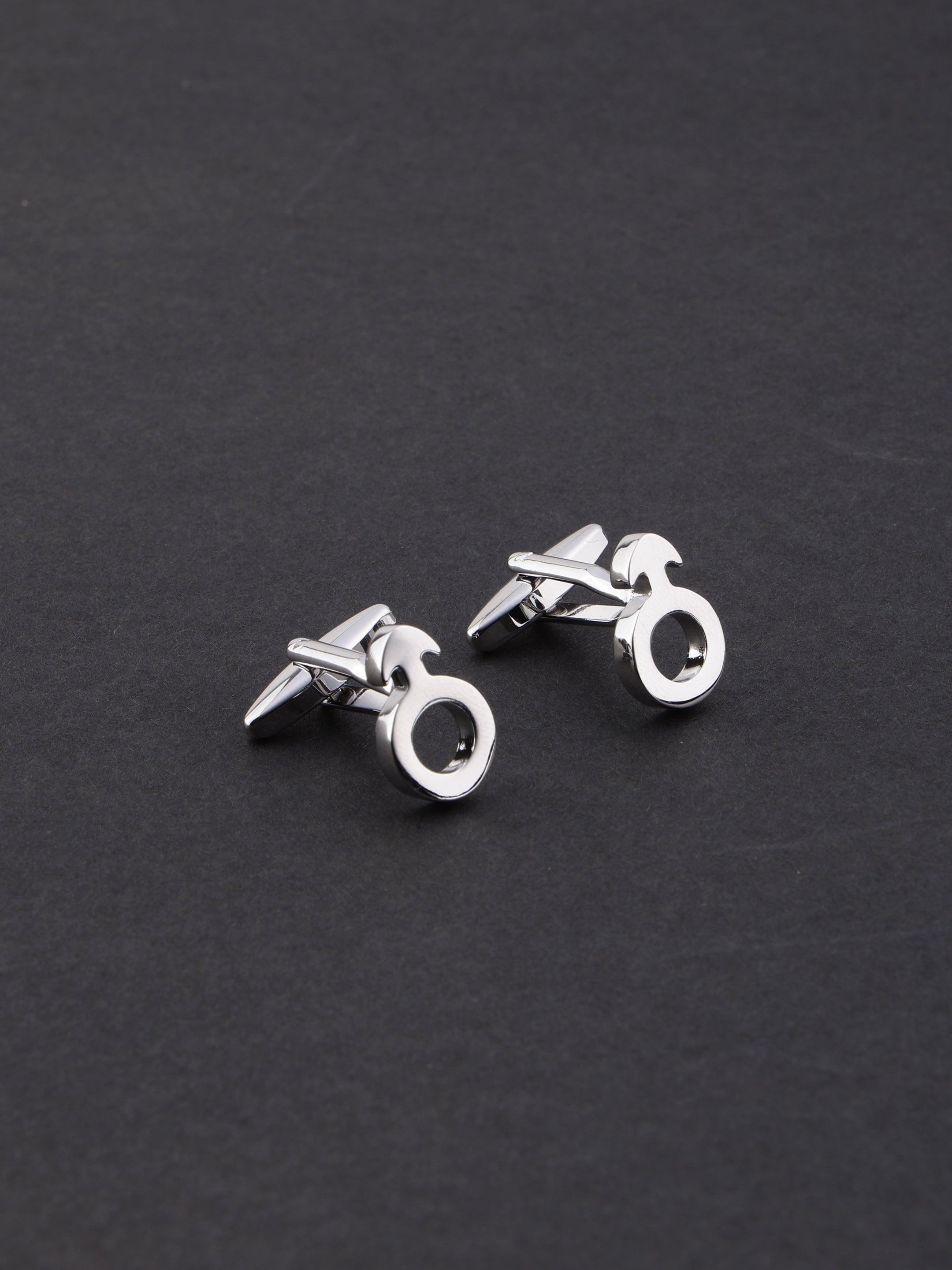 Silver Bicycle Sports Cufflinks