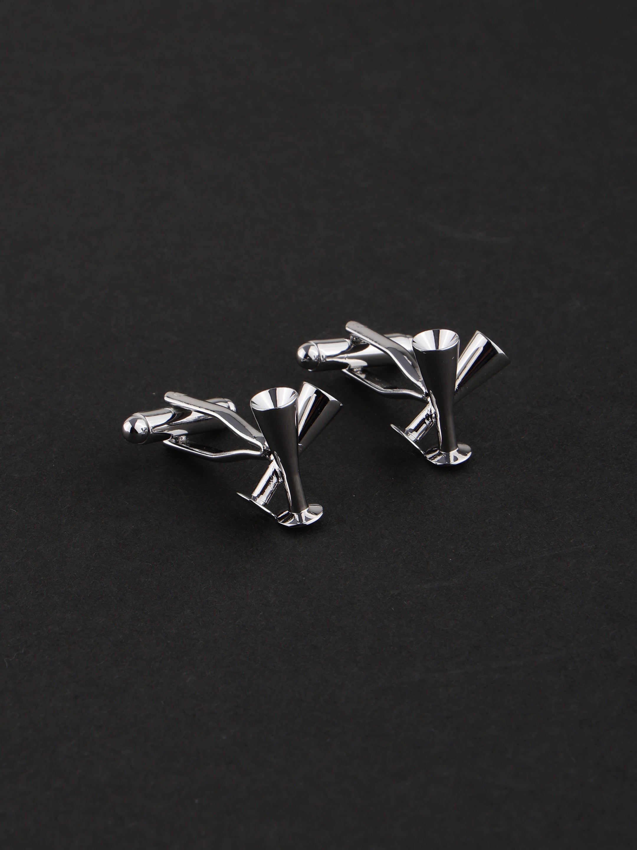 Silver Martini Glass Cocktail Cufflinks