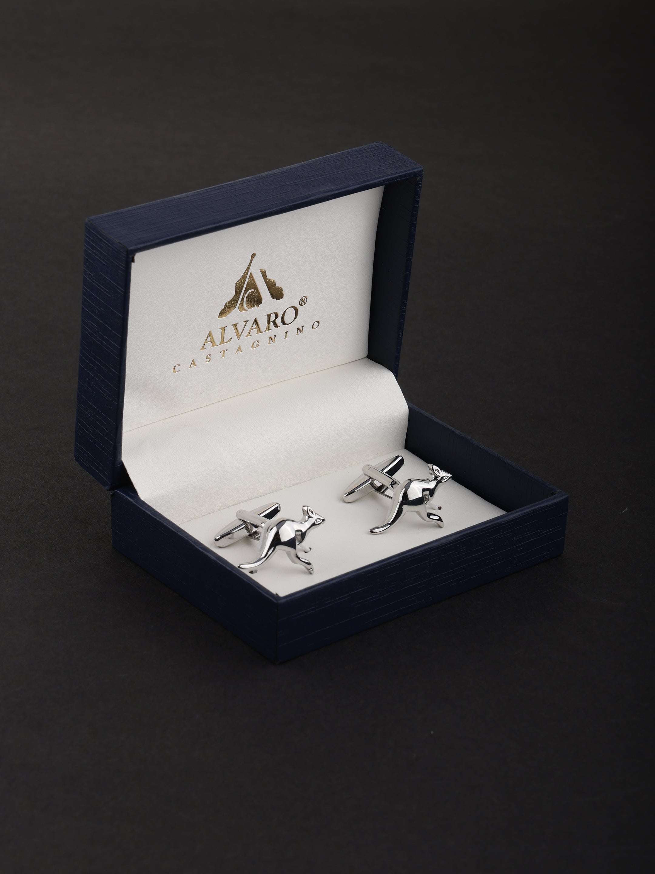 Kangaroo Silver Cufflinks