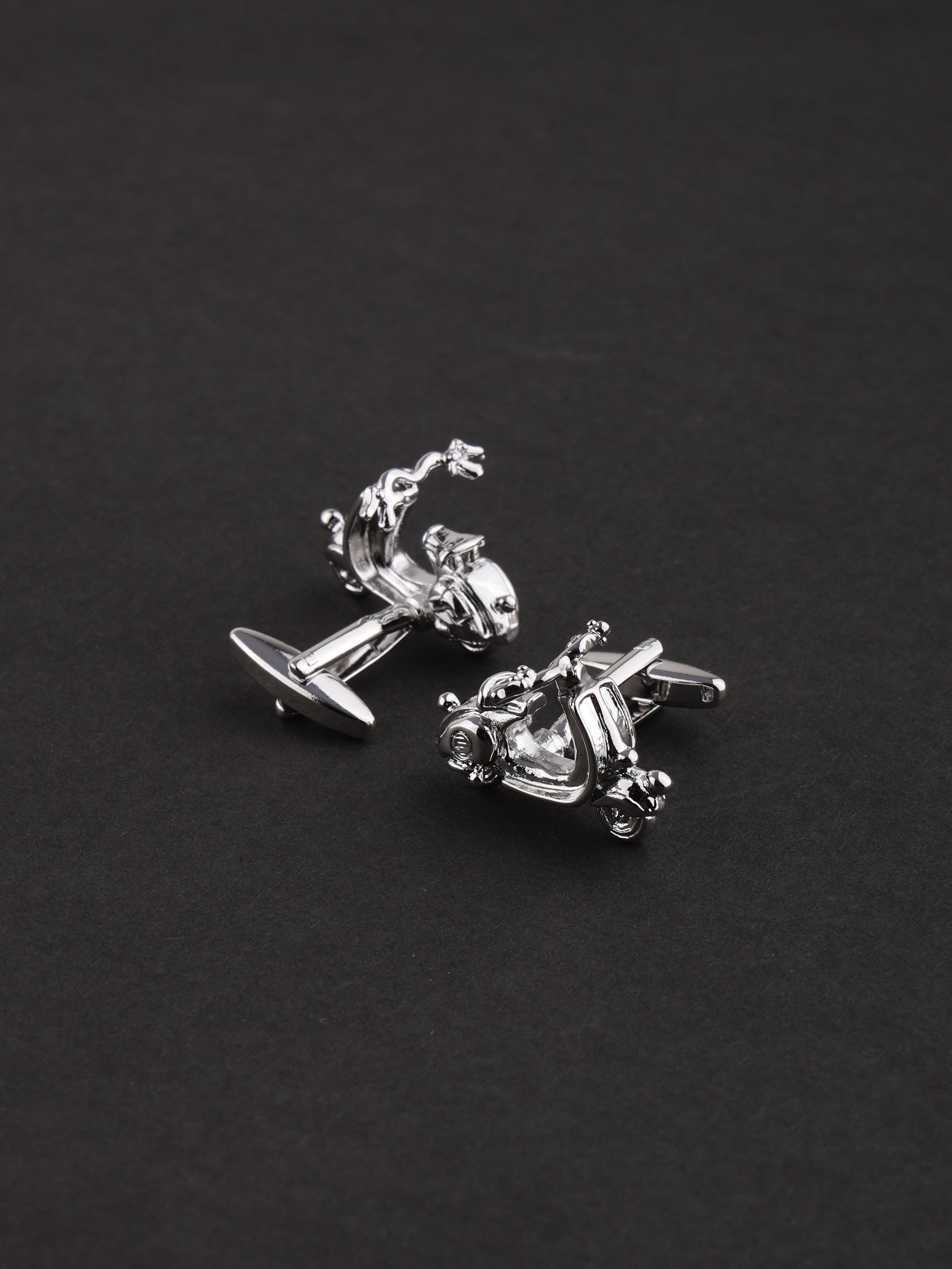 Scooter Silver Cufflinks