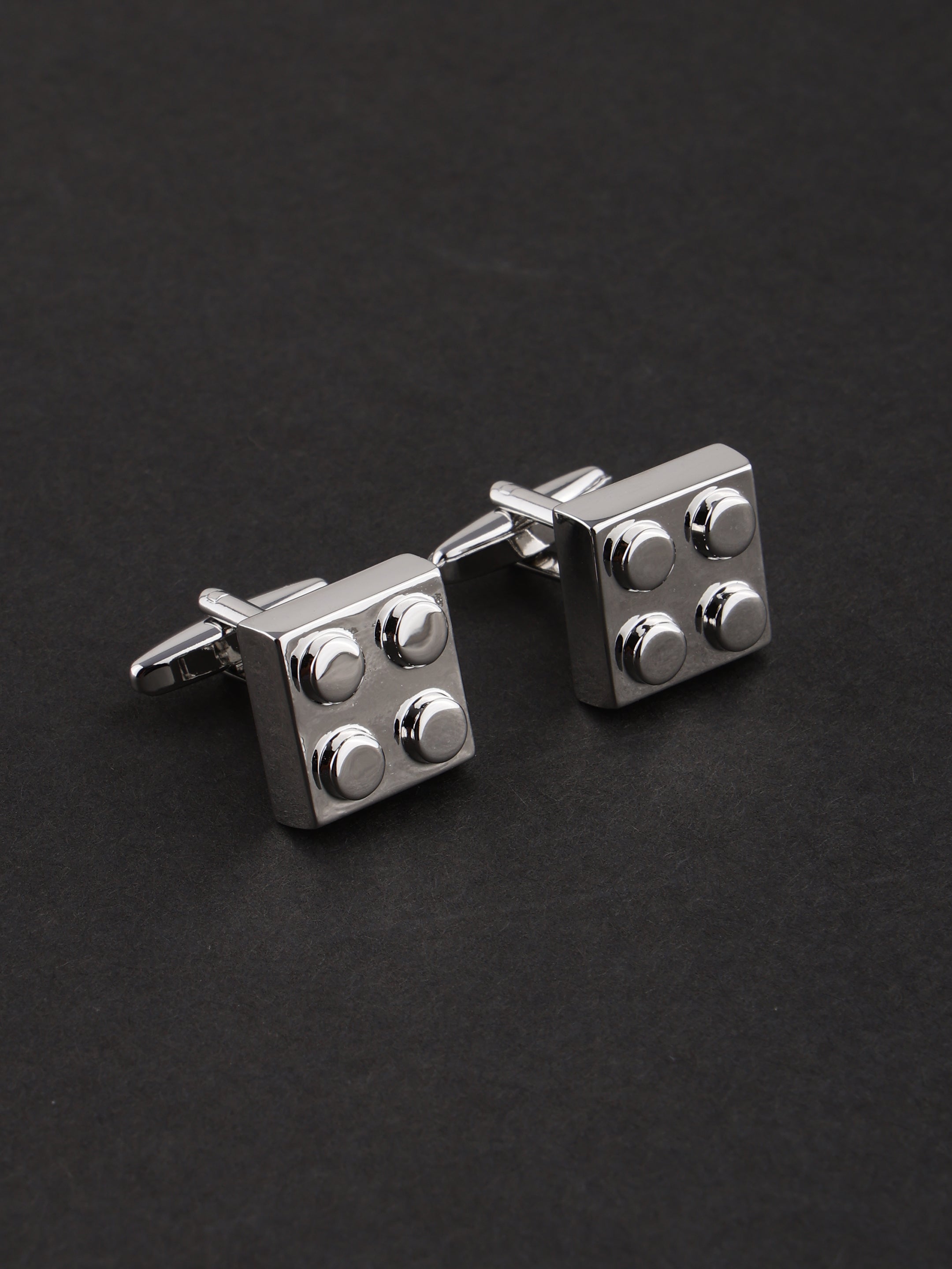 Building Block Silver Cufflinks