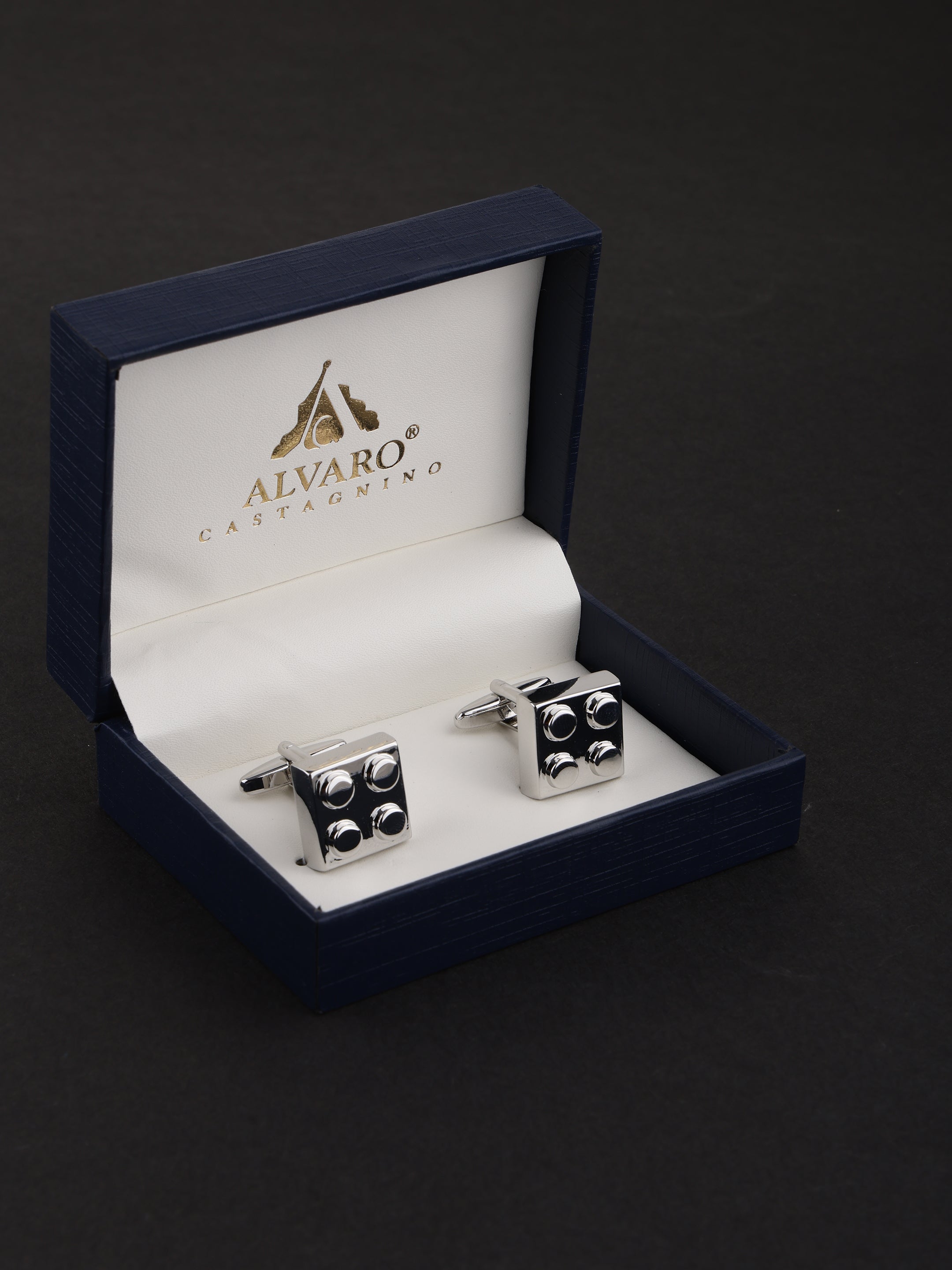 Building Block Silver Cufflinks