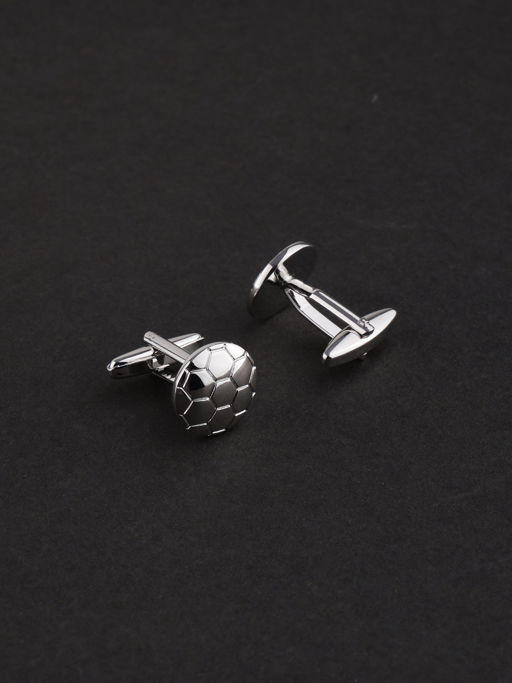 Football Silver Cufflinks