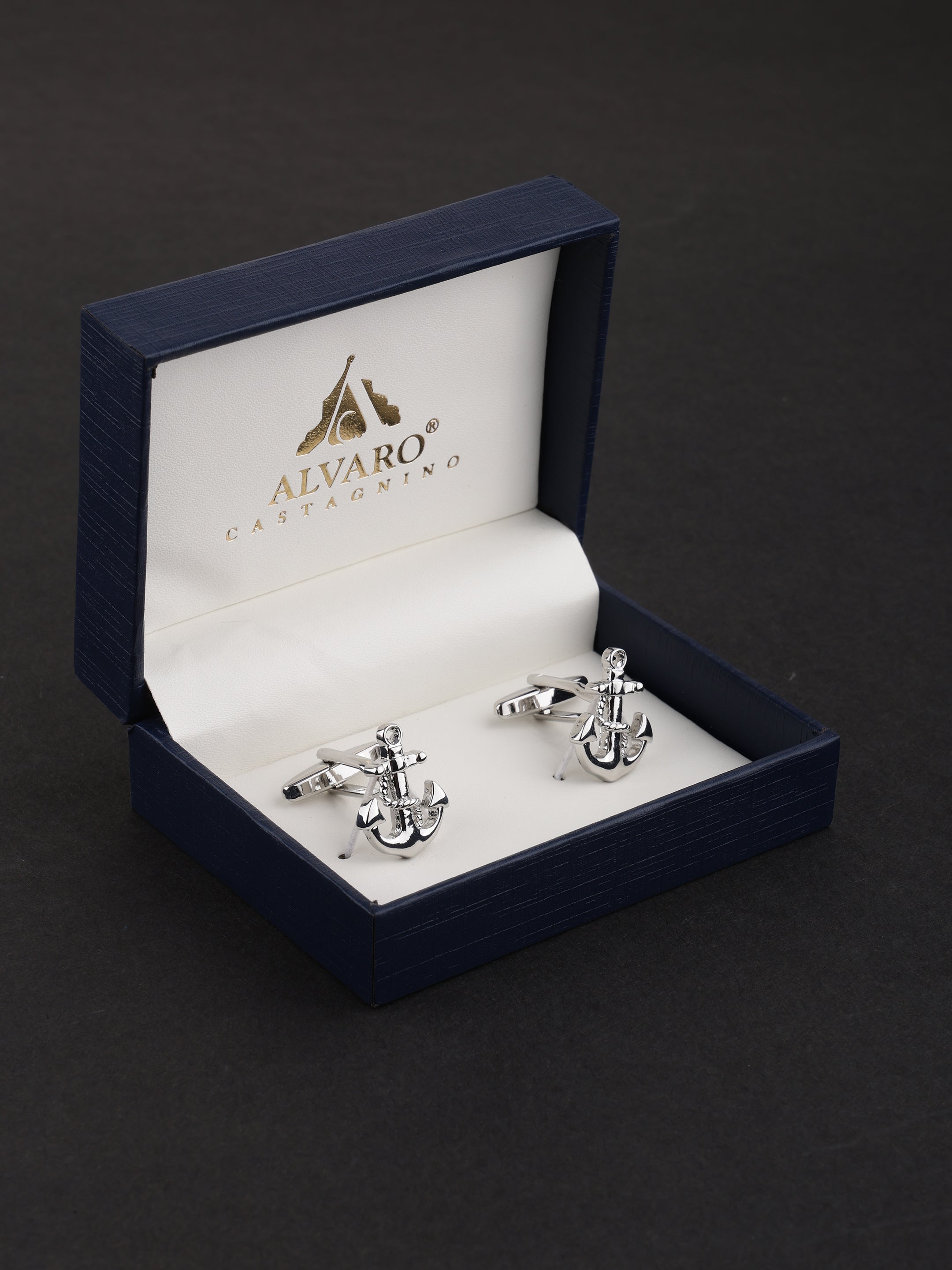 Anchor Silver Cufflinks