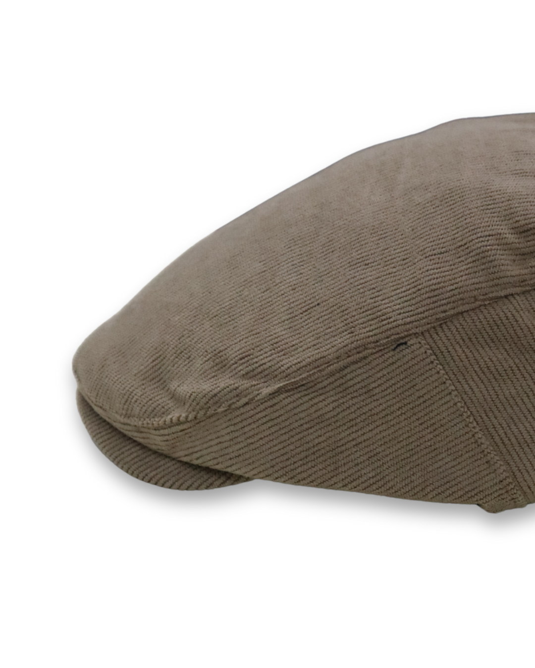 Solid Beige Corduroy Golf Cap