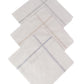 Alvaro Castagnino Men Pack Of 3 Striped Pure Cotton Handkerchief