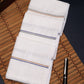 Alvaro Castagnino Men Pack Of 3 Striped Pure Cotton Handkerchief
